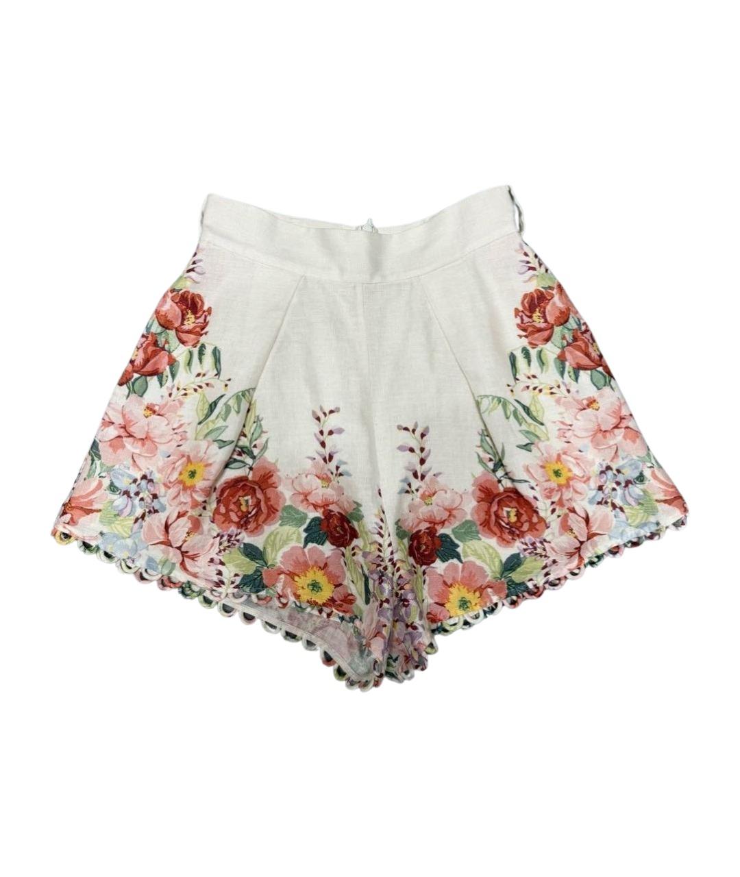 ZIMMERMANN Мульти льняные шорты, фото 1