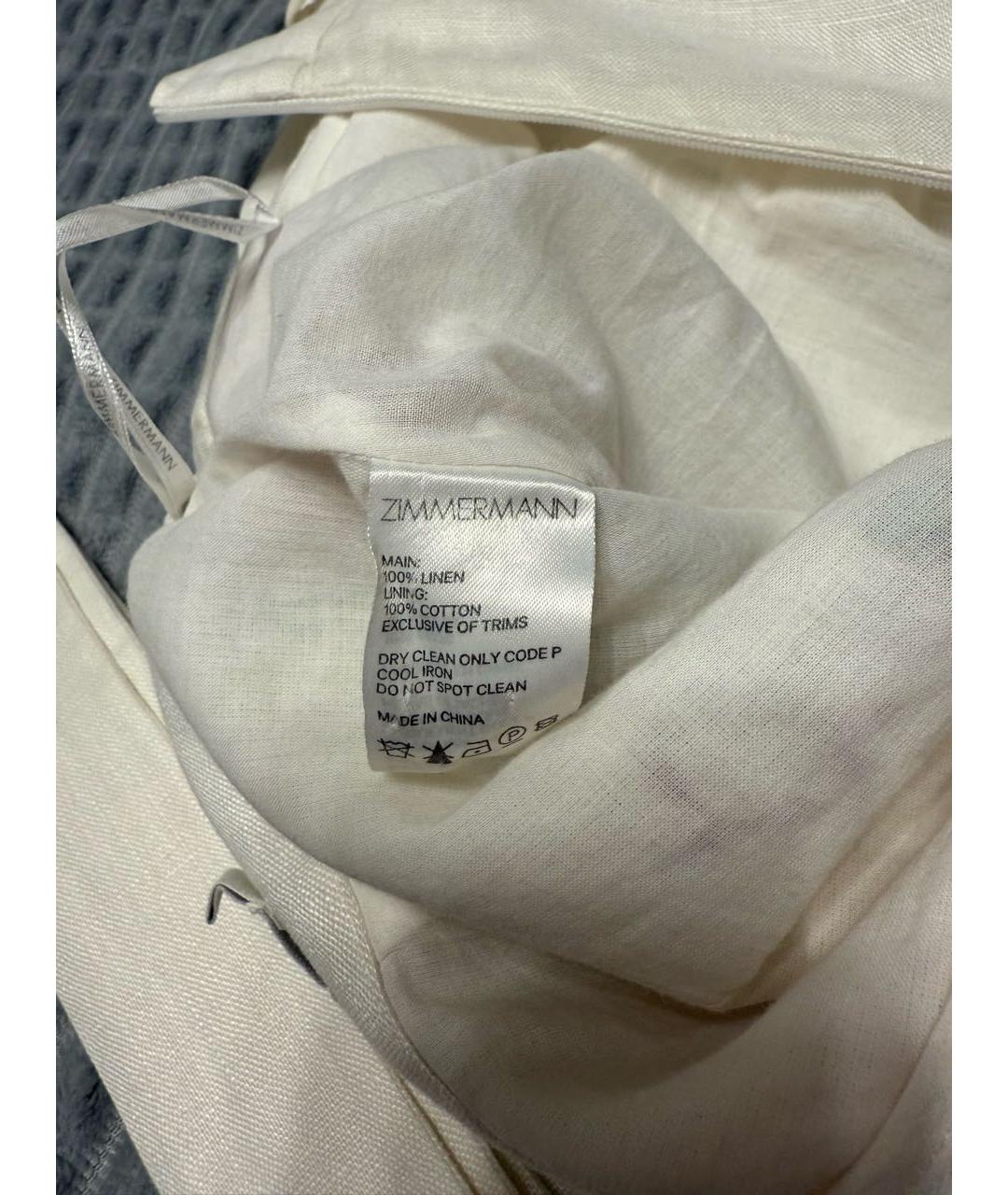 ZIMMERMANN Мульти льняные шорты, фото 3