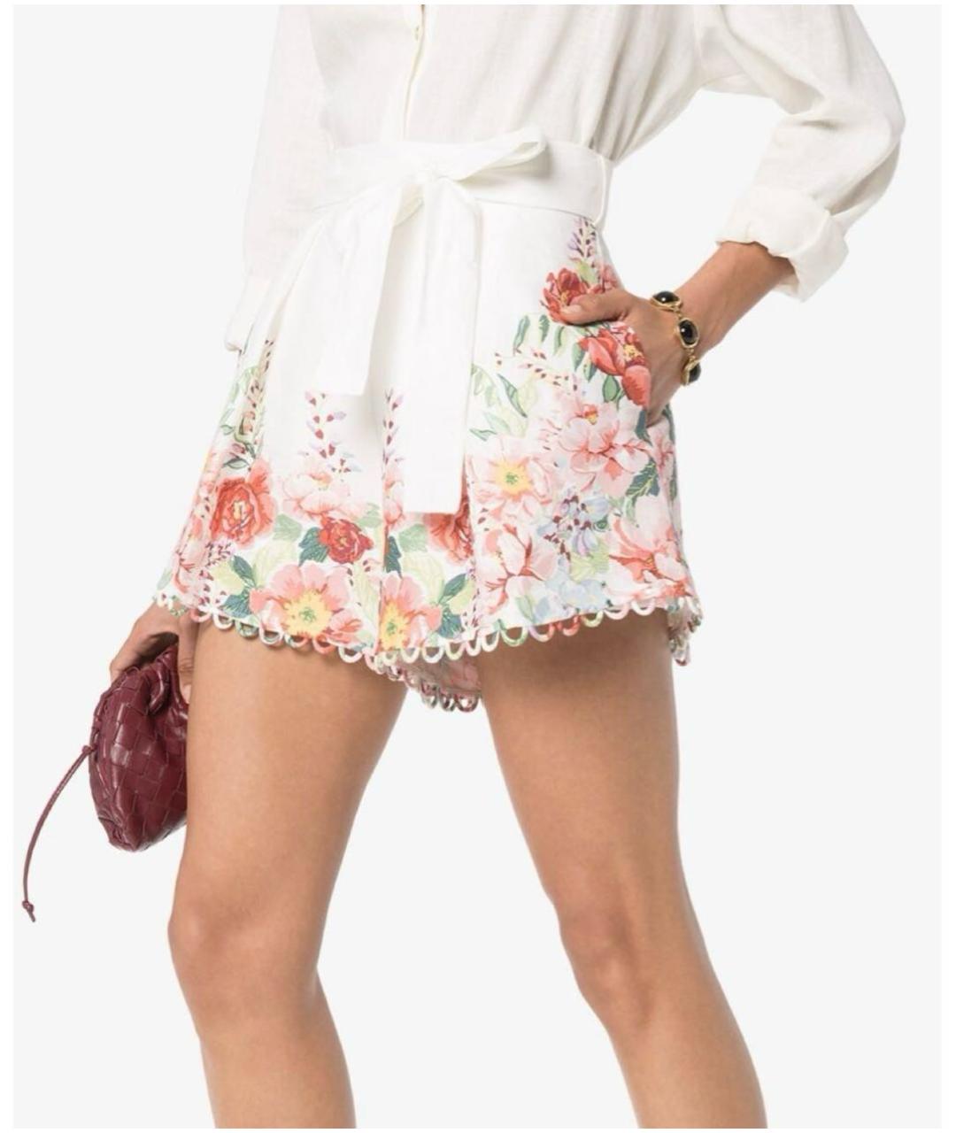 ZIMMERMANN Мульти льняные шорты, фото 5