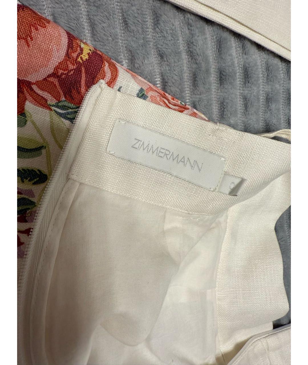 ZIMMERMANN Мульти льняные шорты, фото 2