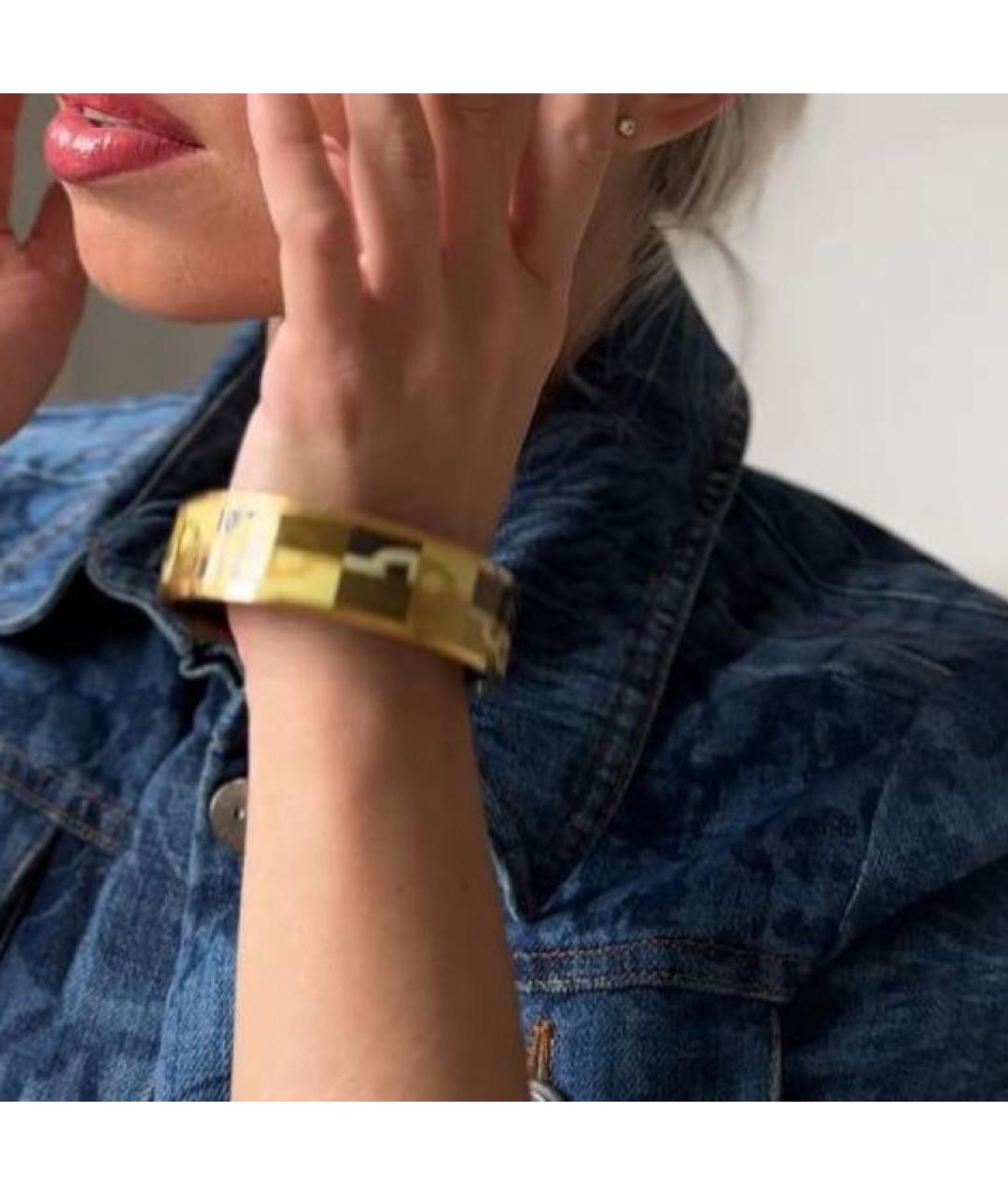 HERMES Золотой латунный браслет, фото 3