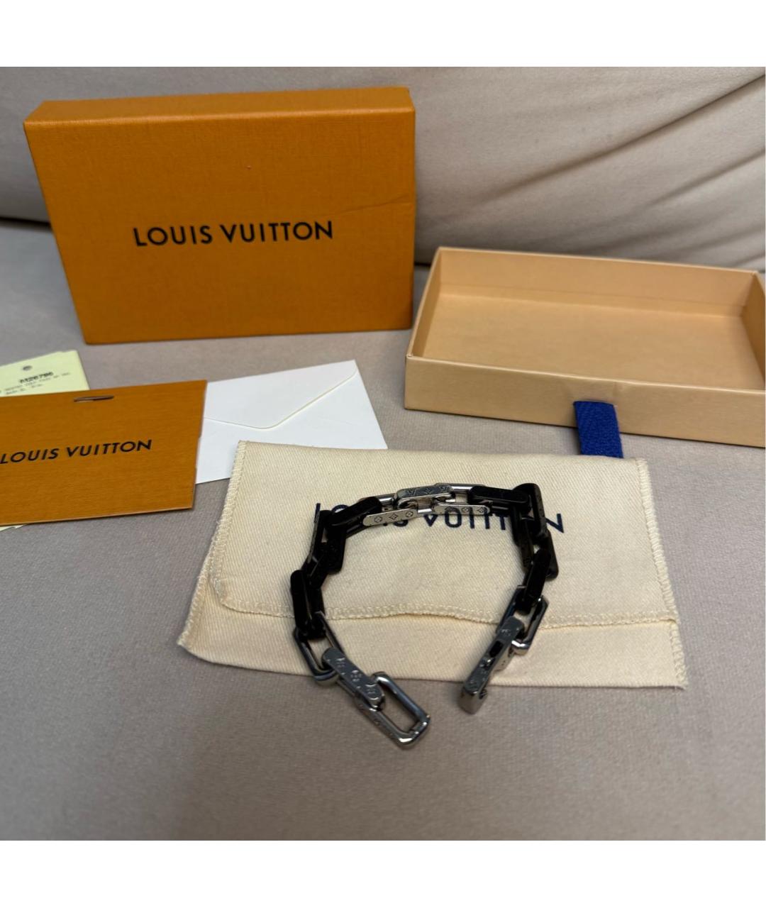 LOUIS VUITTON Черный браслет, фото 2