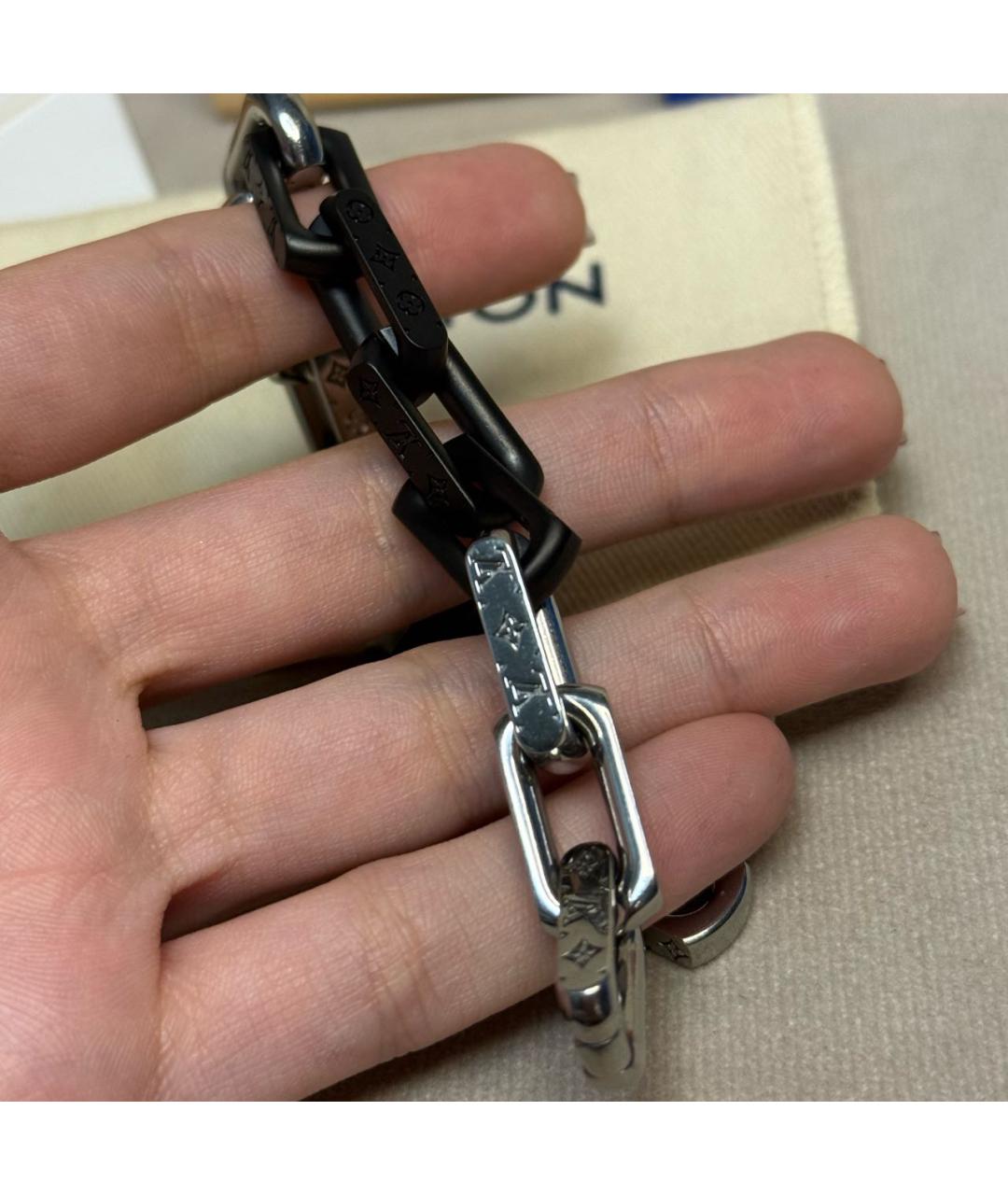 LOUIS VUITTON Черный браслет, фото 6