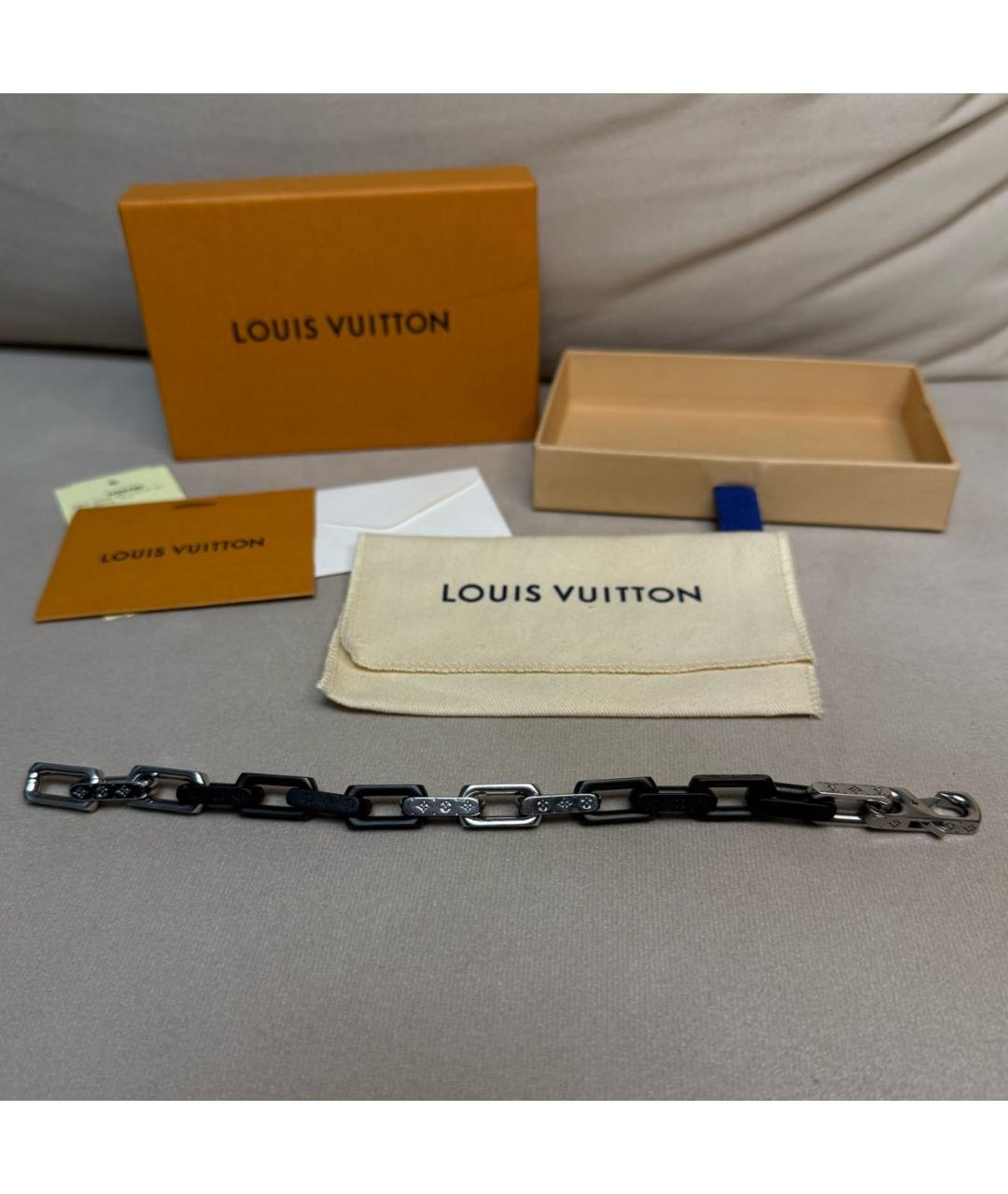 LOUIS VUITTON Черный браслет, фото 4