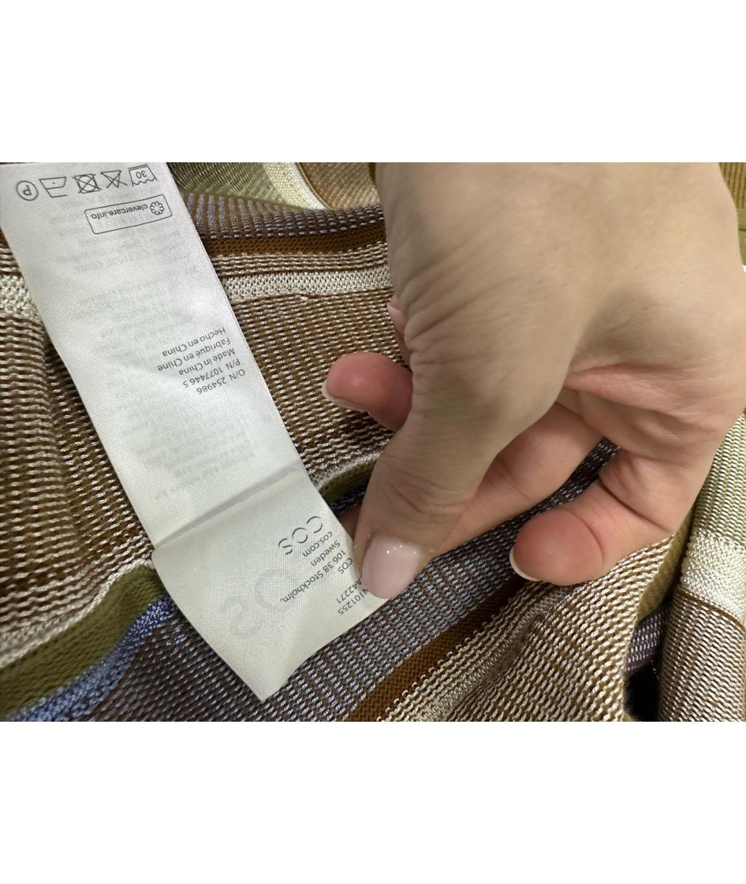 COS Мульти хлопковое повседневное платье, фото 4