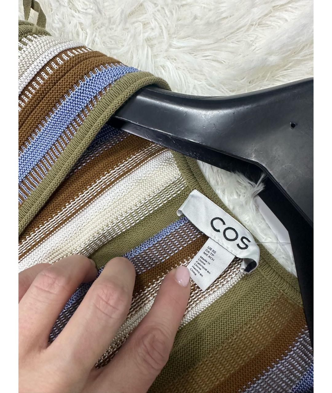 COS Мульти хлопковое повседневное платье, фото 3