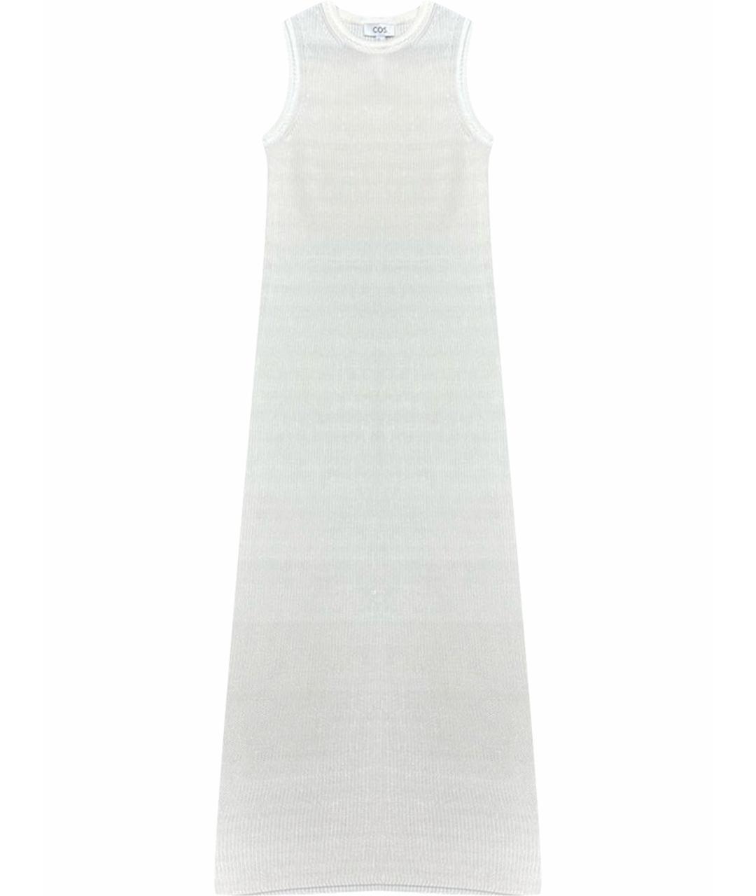 COS Белое хлопковое повседневное платье, фото 1