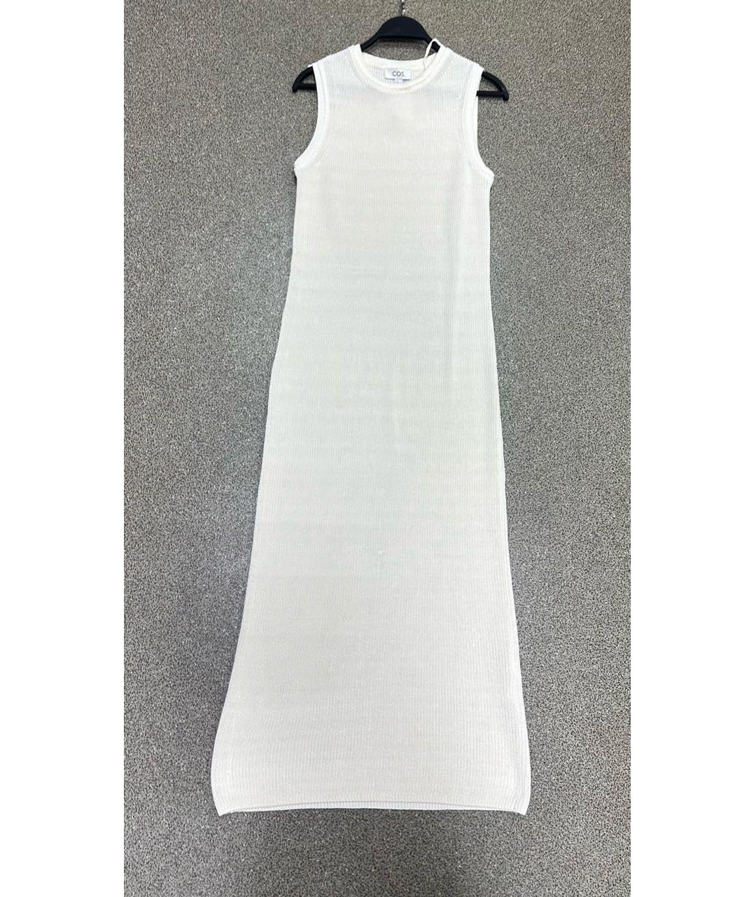 COS Белое хлопковое повседневное платье, фото 5