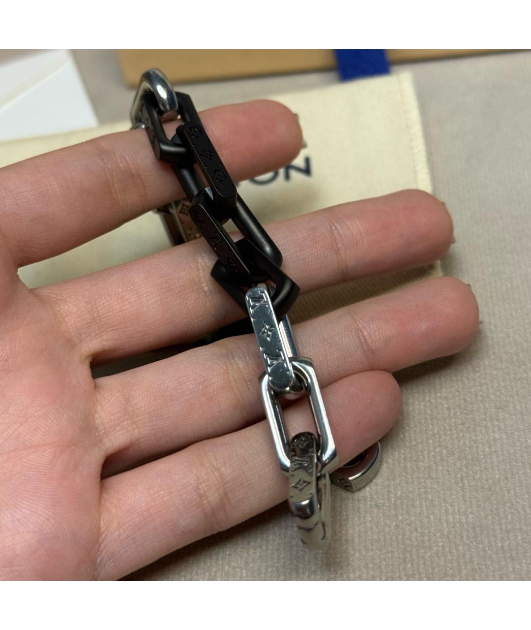 LOUIS VUITTON Черный браслет, фото 6