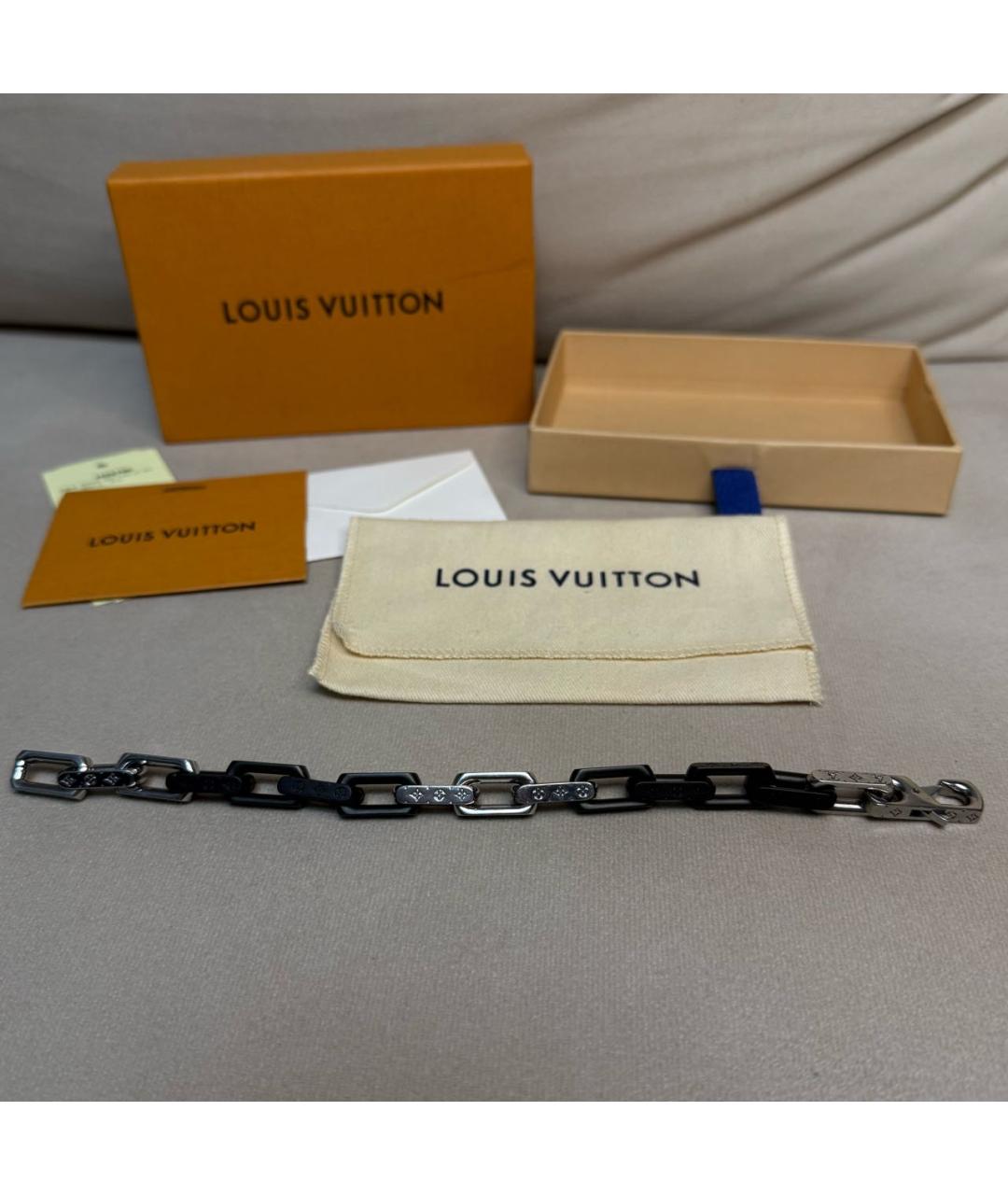 LOUIS VUITTON Черный браслет, фото 4