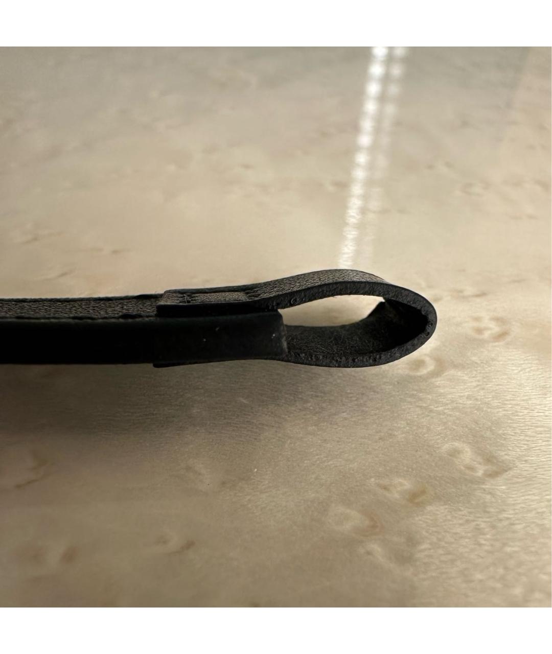 MONTBLANC Черный кожаный браслет, фото 6