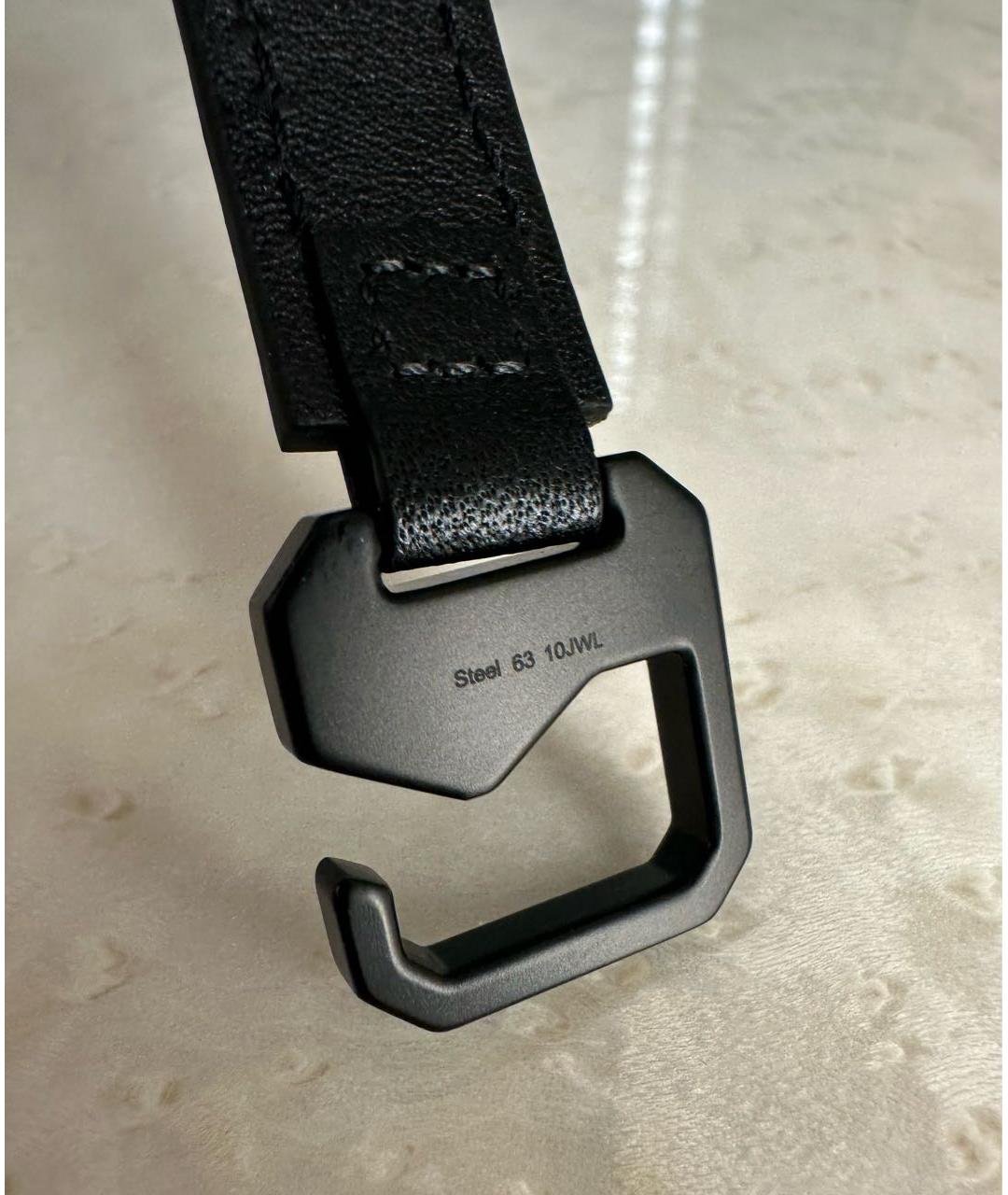 MONTBLANC Черный кожаный браслет, фото 2