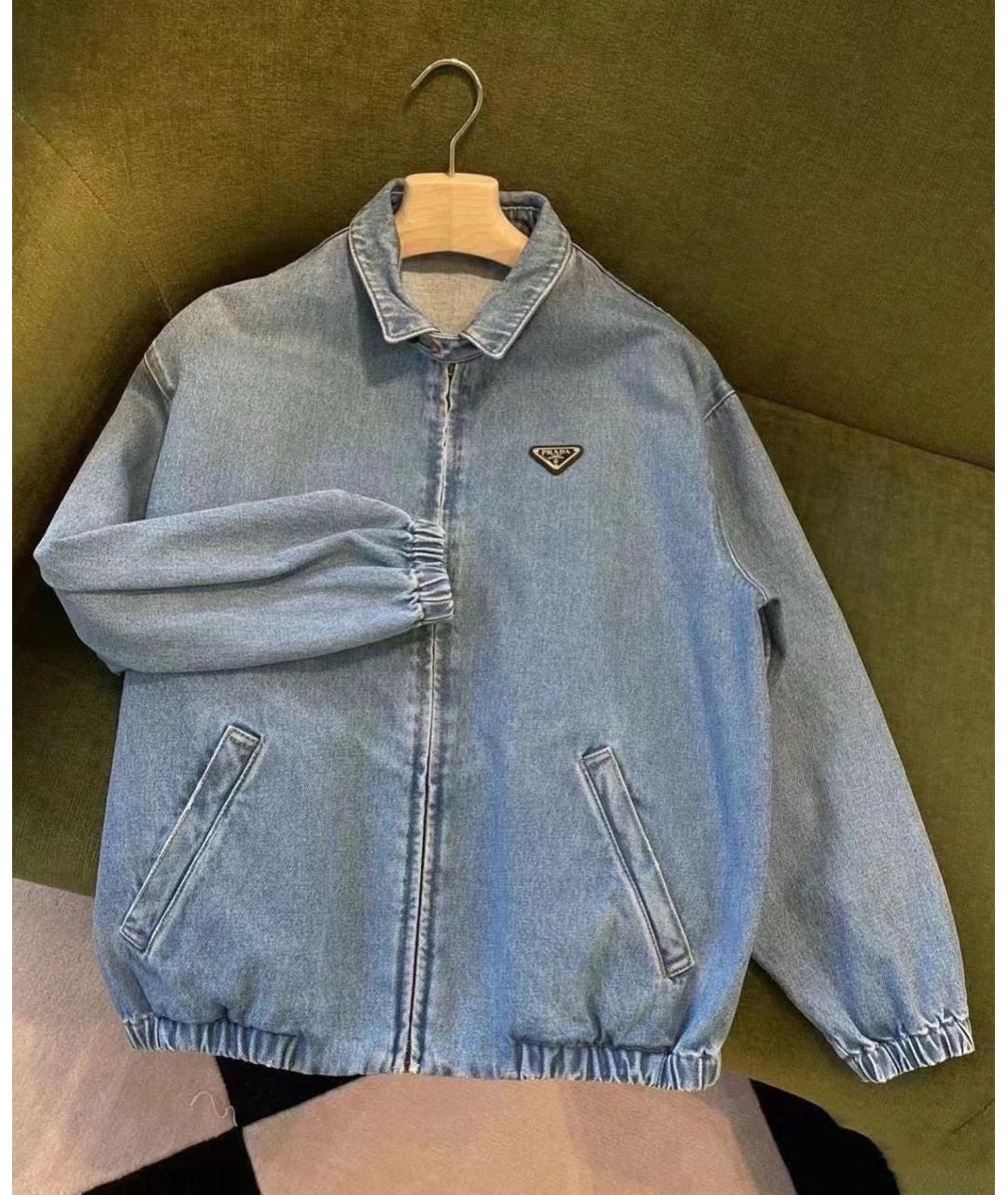 PRADA Синяя деним куртка, фото 5