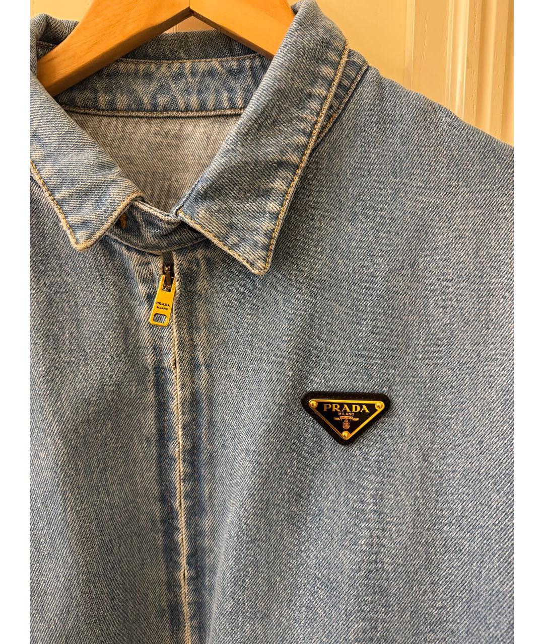 PRADA Синяя деним куртка, фото 4