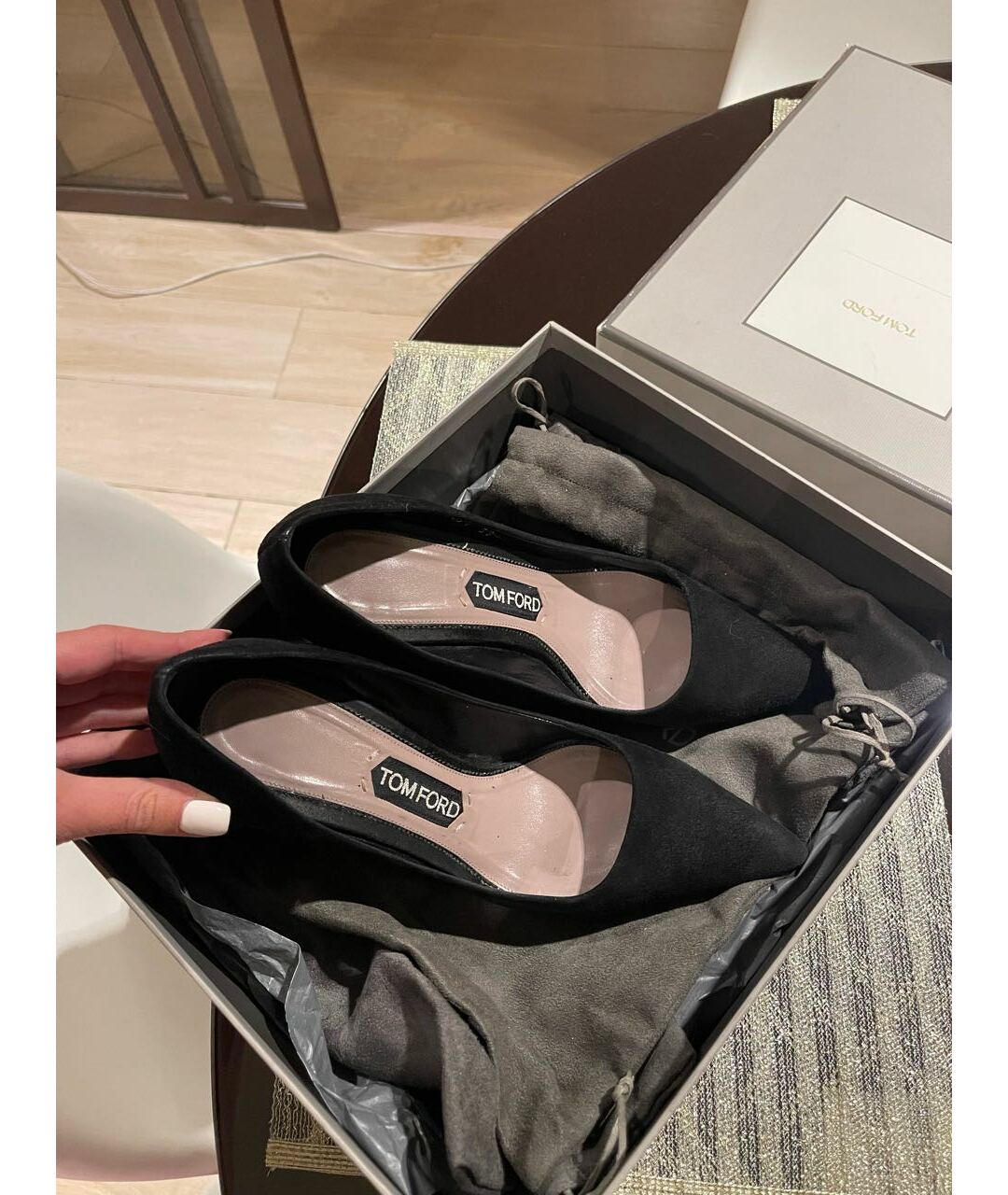 TOM FORD Черные замшевые туфли, фото 3