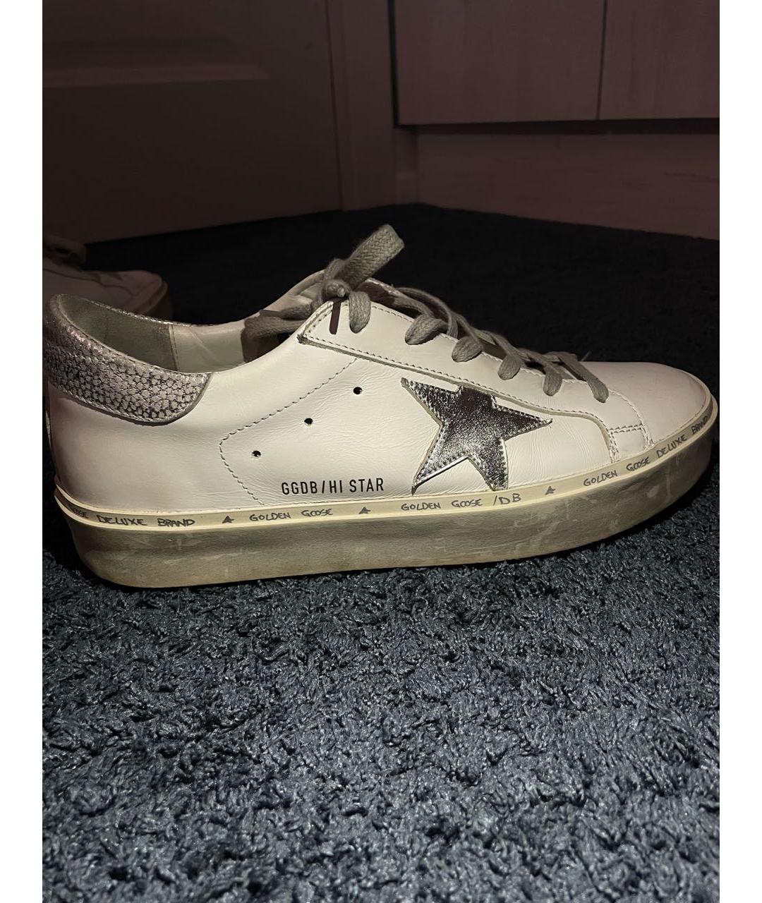 GOLDEN GOOSE DELUXE BRAND Белые кожаные кеды, фото 9