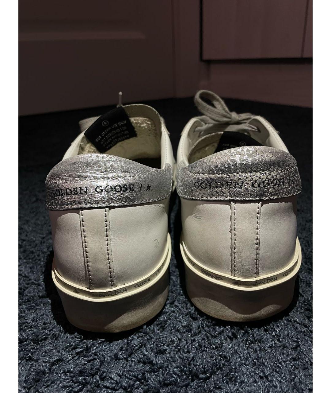 GOLDEN GOOSE DELUXE BRAND Белые кожаные кеды, фото 4