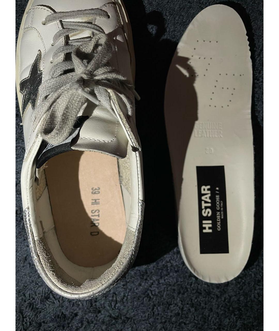 GOLDEN GOOSE DELUXE BRAND Белые кожаные кеды, фото 7