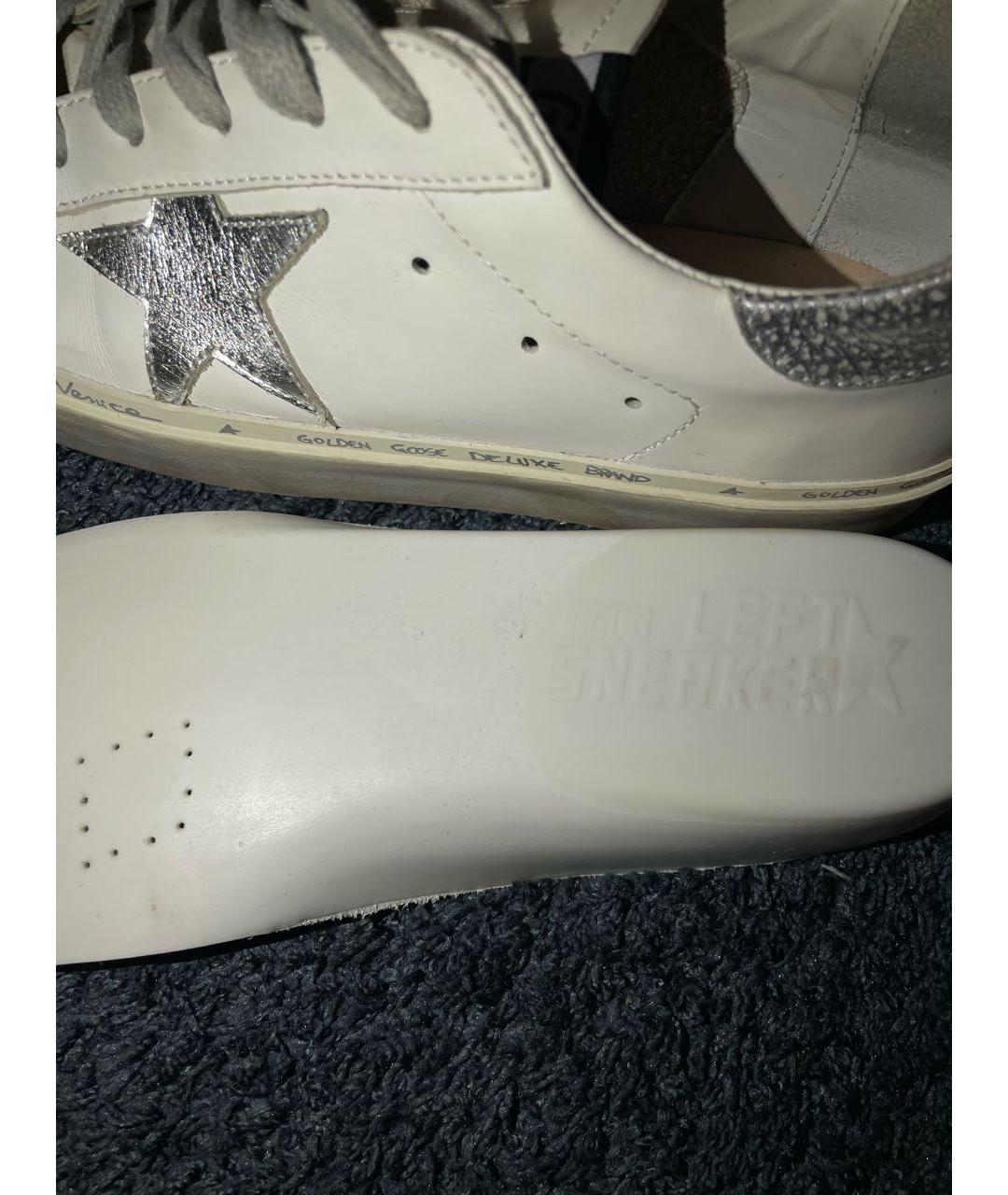 GOLDEN GOOSE DELUXE BRAND Белые кожаные кеды, фото 8