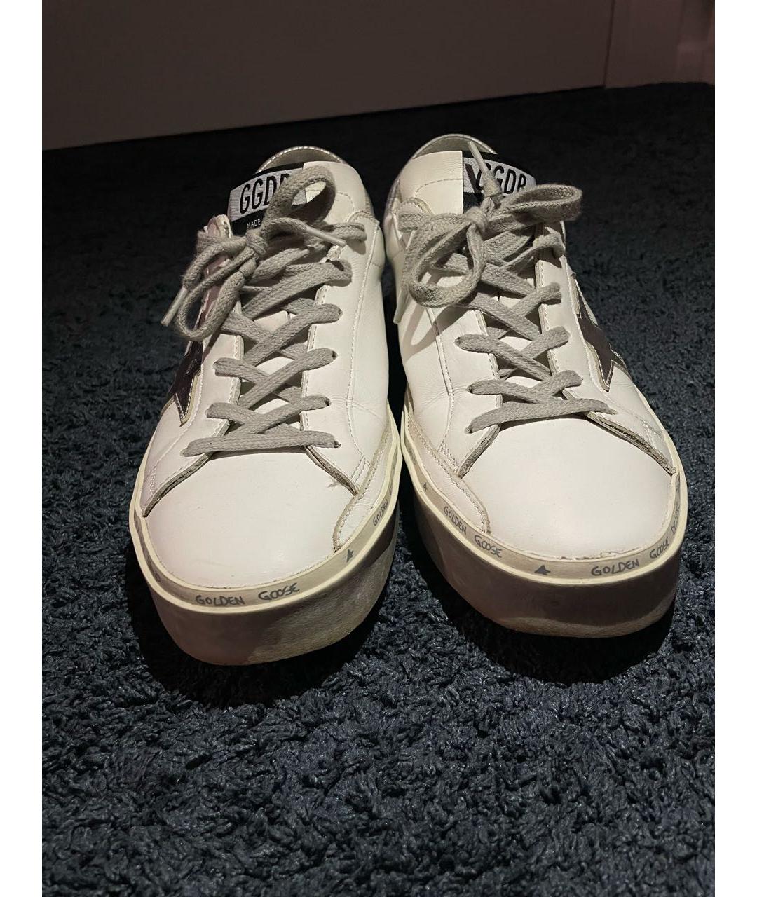 GOLDEN GOOSE DELUXE BRAND Белые кожаные кеды, фото 2