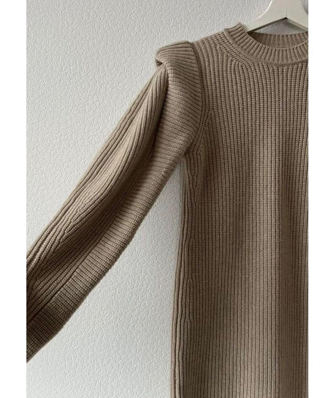 ISABEL MARANT Бежевый кашемировый джемпер / свитер, фото 4