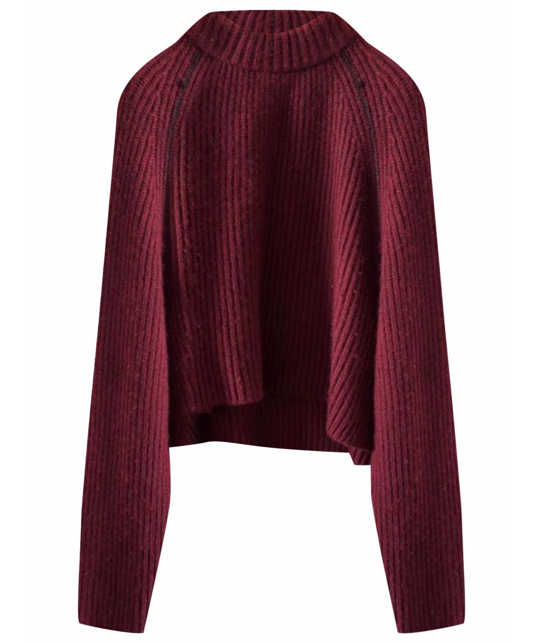 CELINE Бордовый кашемировый джемпер / свитер, фото 1