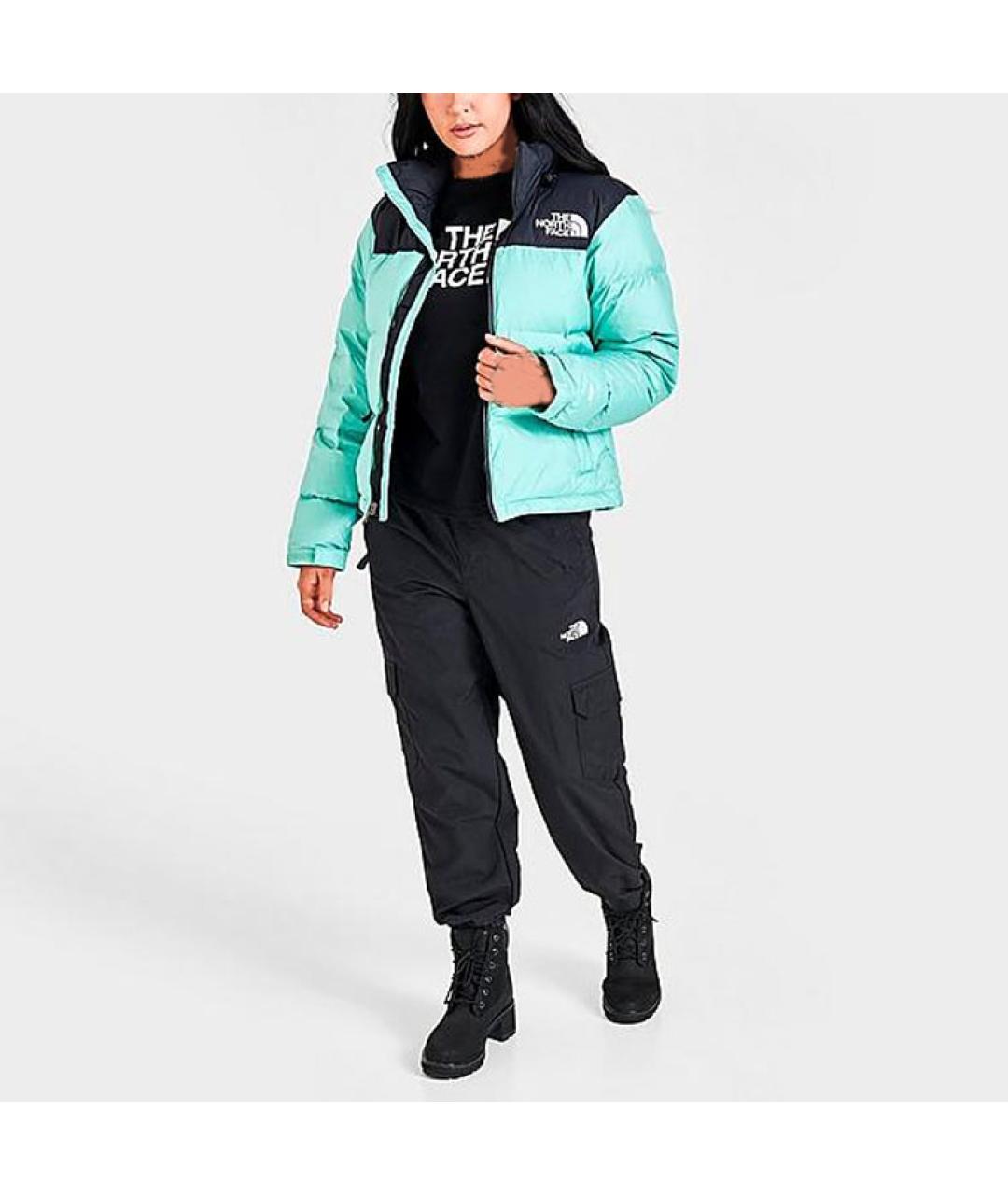 THE NORTH FACE Зеленый пуховик, фото 3