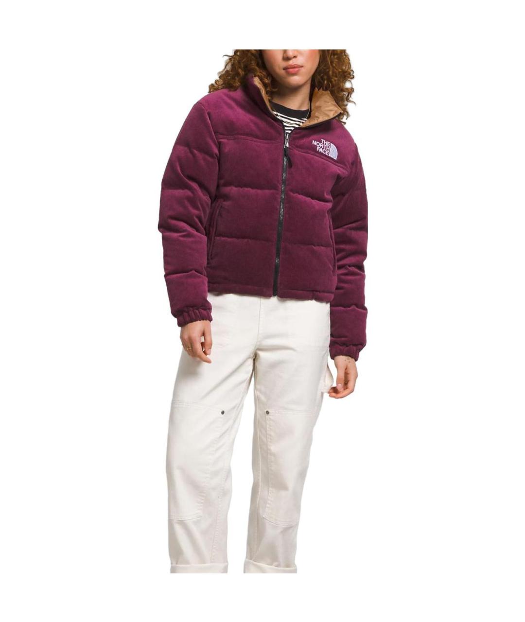 THE NORTH FACE Бордовый пуховик, фото 2