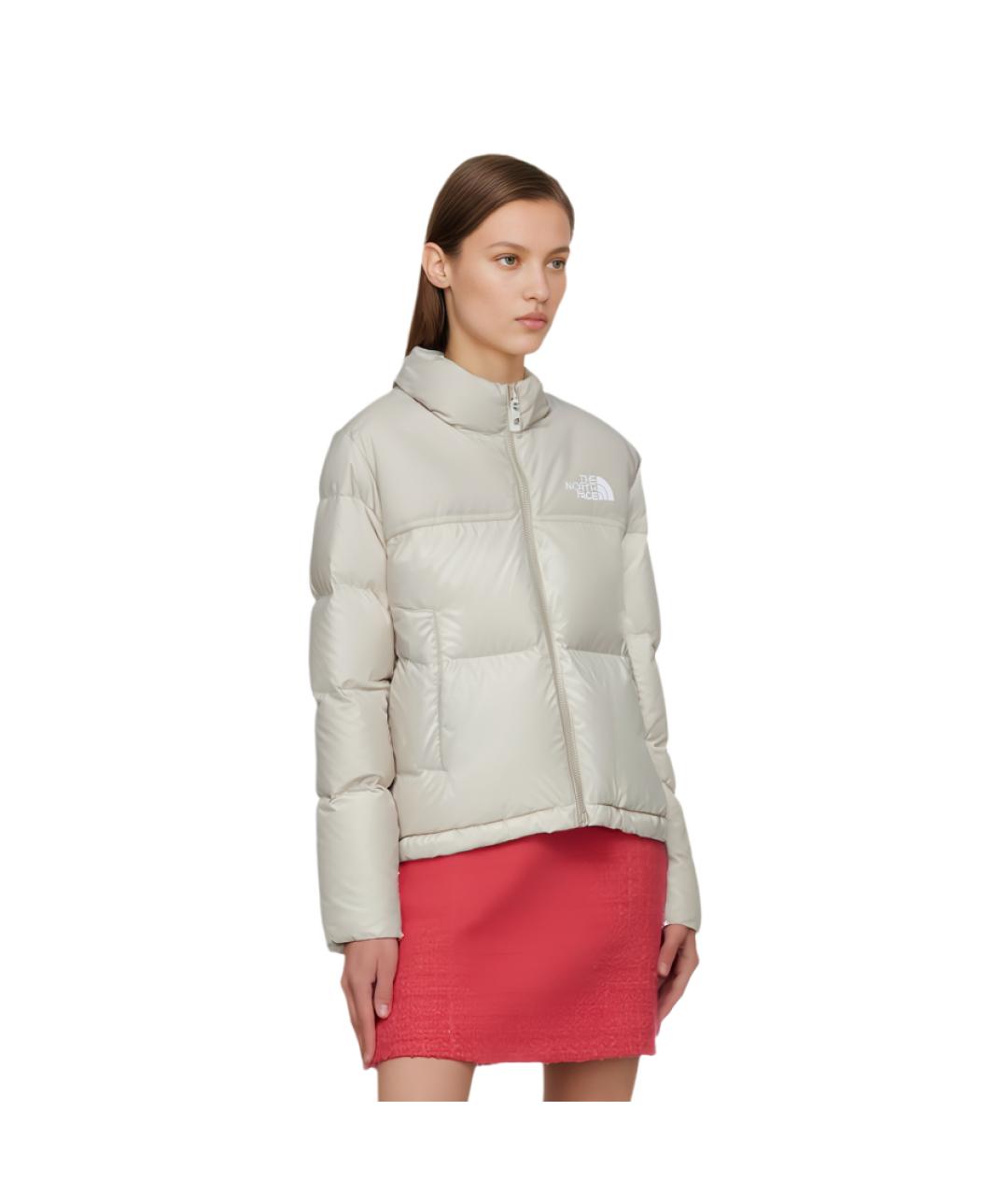 THE NORTH FACE Бежевая полиамидовая куртка, фото 4