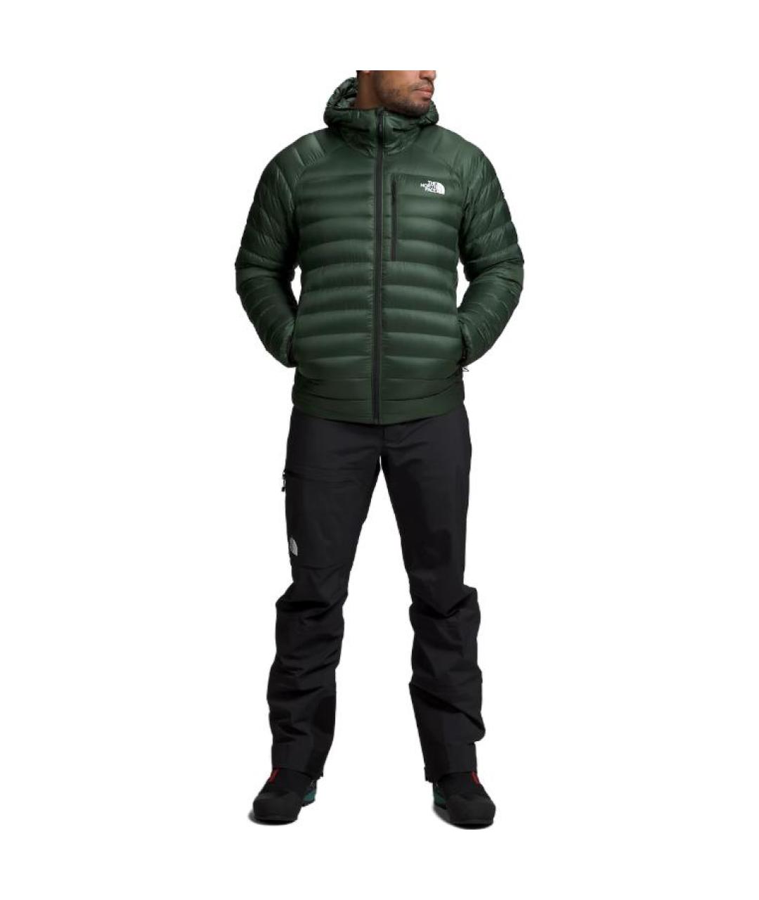 THE NORTH FACE Зеленый пуховик, фото 2