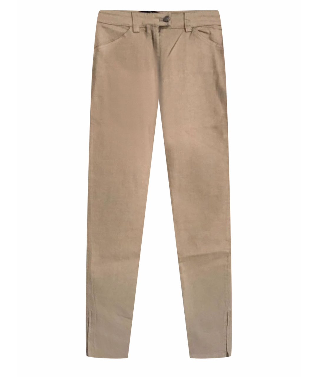 BALENCIAGA Бежевые хлопковые прямые джинсы, фото 1