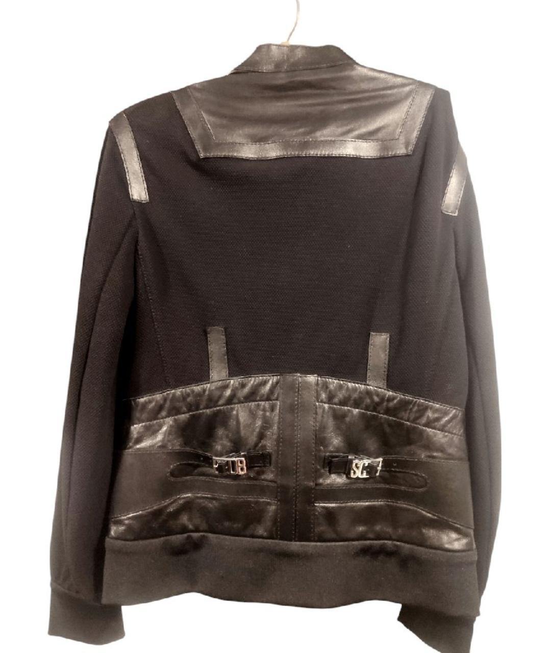 BIKKEMBERGS Черная кожаная куртка, фото 2