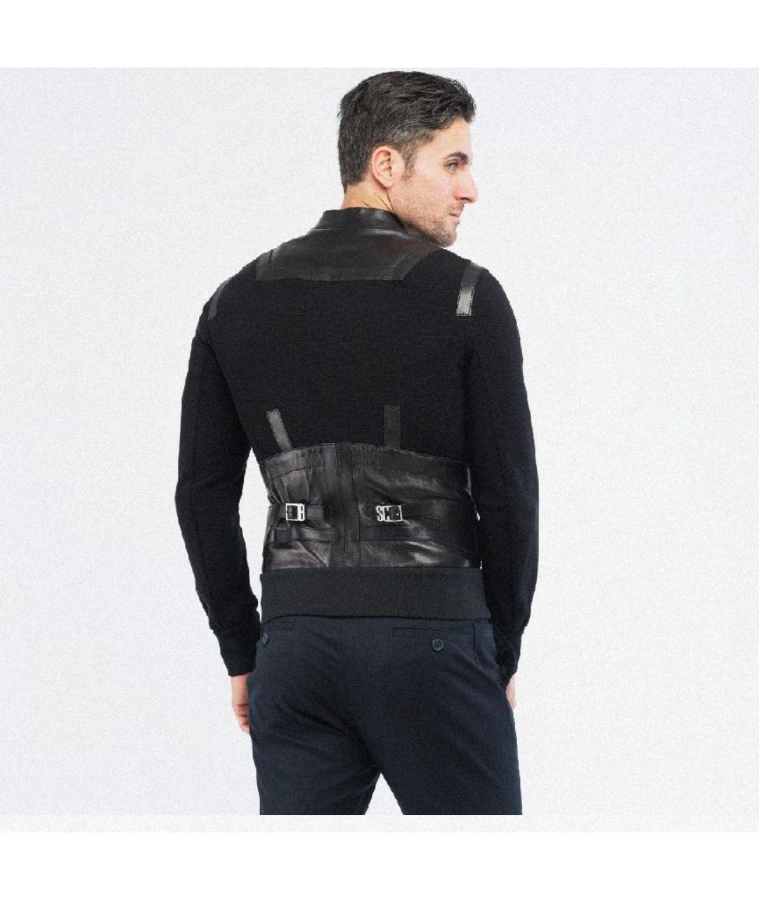 BIKKEMBERGS Черная кожаная куртка, фото 7