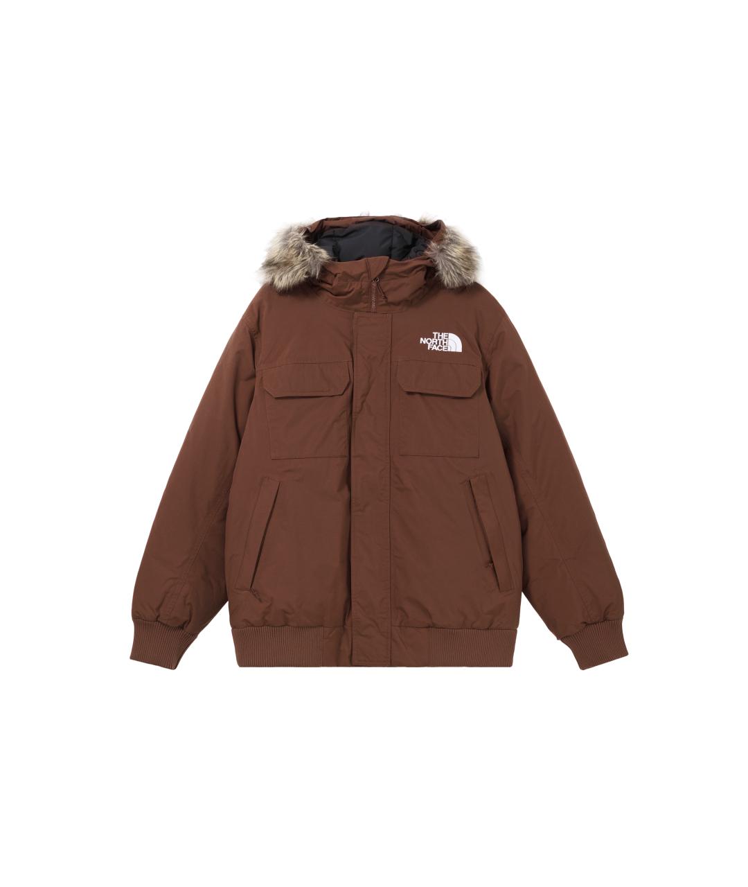 THE NORTH FACE Коричневый пуховик, фото 1