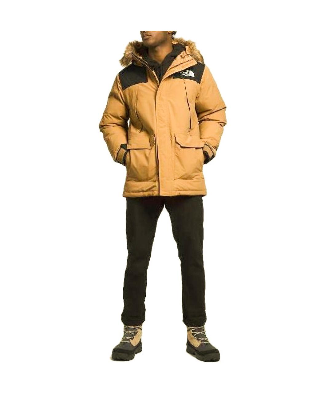 THE NORTH FACE Коричневый пуховик, фото 3