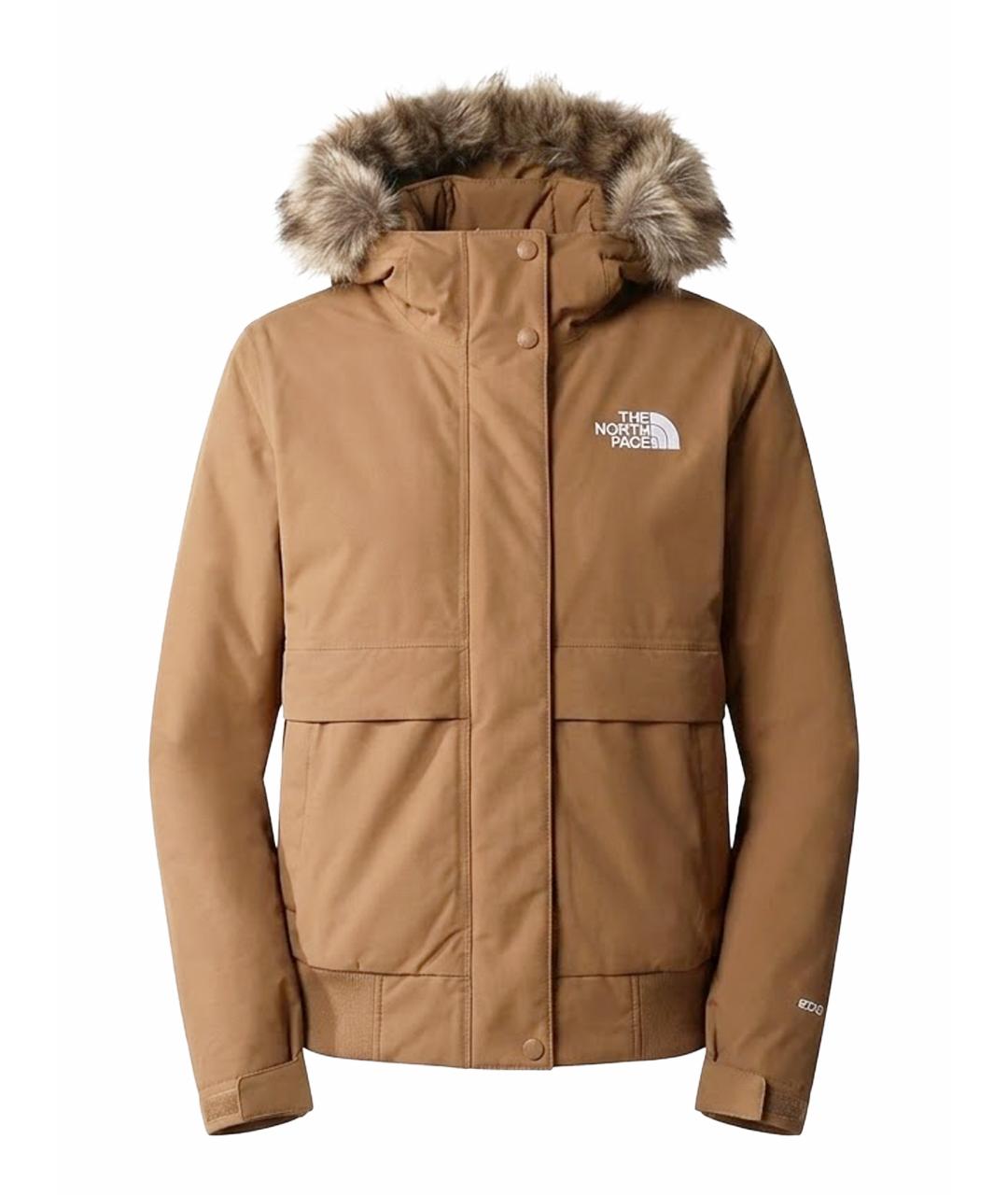 THE NORTH FACE Коричневый пуховик, фото 1