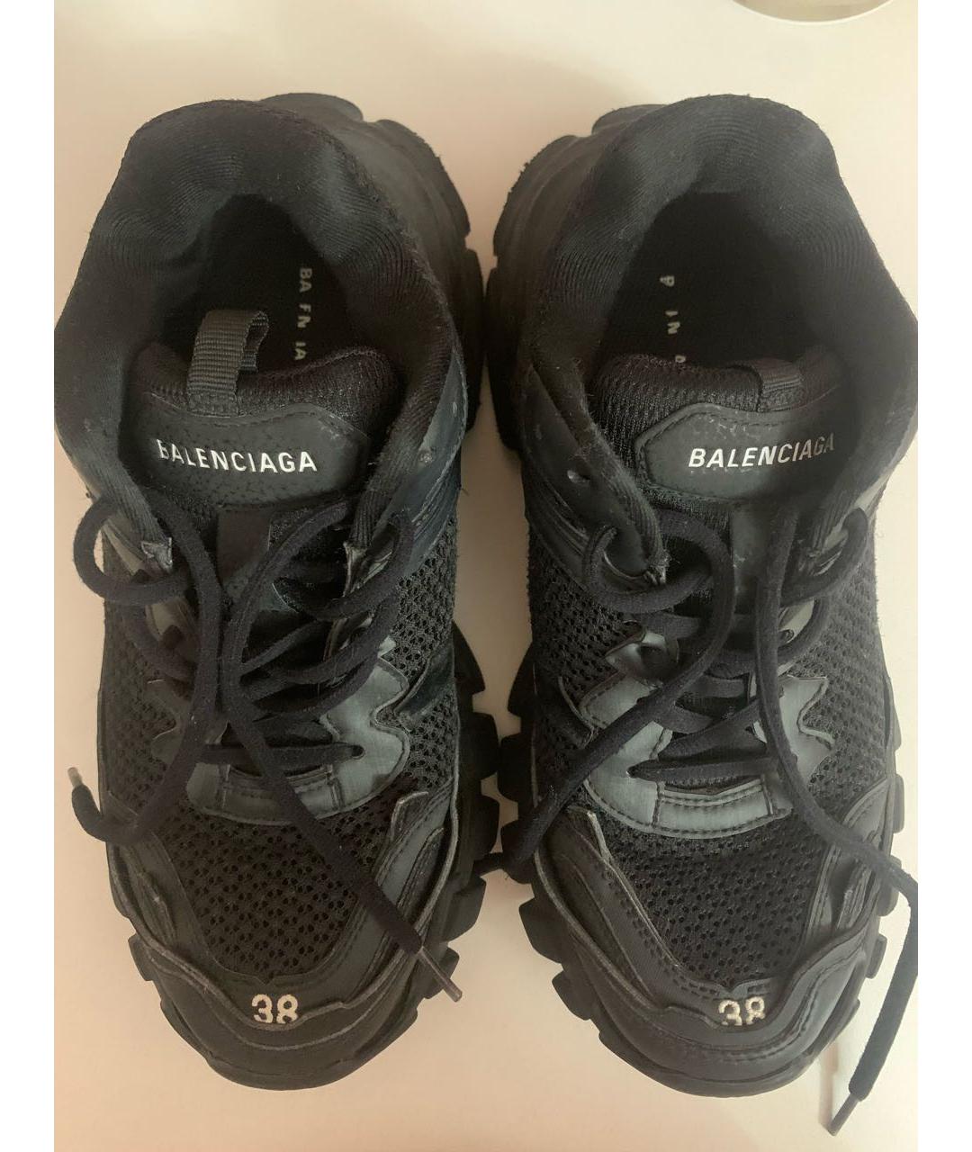 BALENCIAGA Черные текстильные кроссовки, фото 2