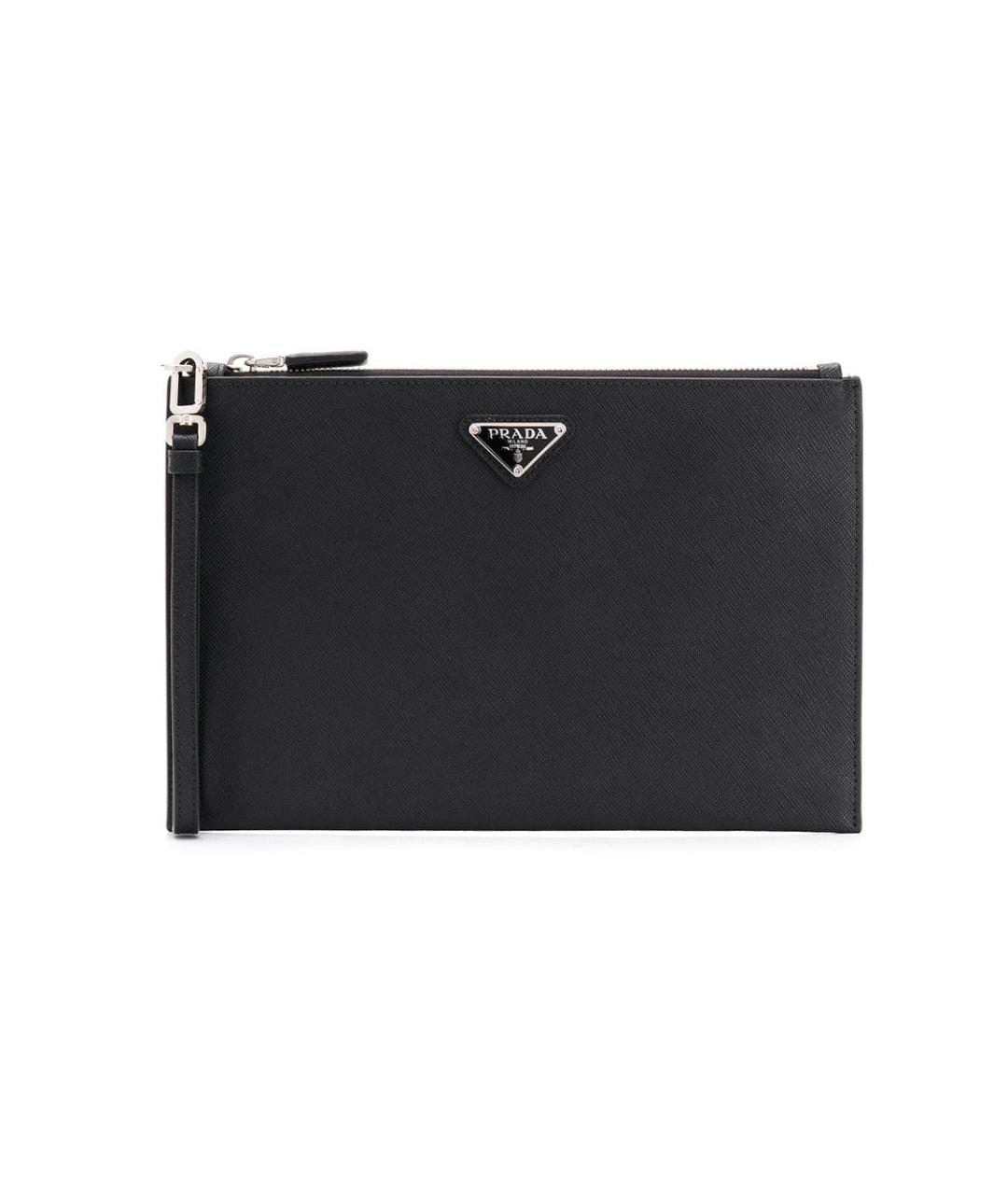 PRADA Черная кожаная папка для документов, фото 1