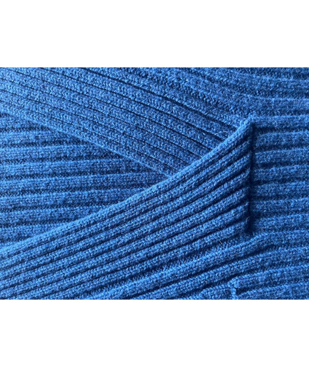 DRIES VAN NOTEN Синий шерстяной джемпер / свитер, фото 3