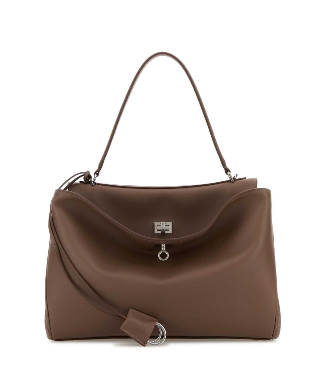 BALENCIAGA Коричневая кожаная сумка тоут, фото 1