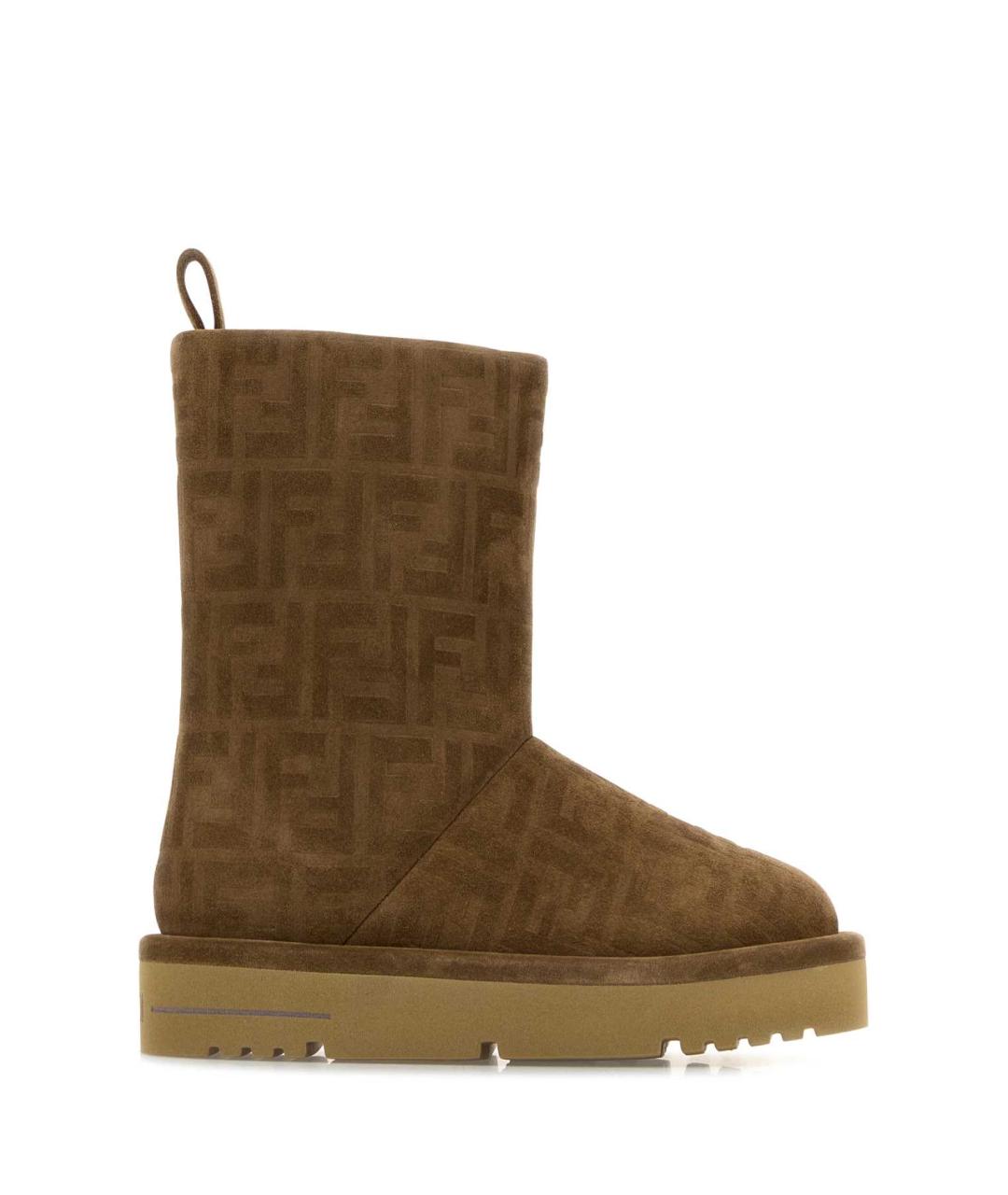 FENDI Бежевые замшевые сапоги, фото 1