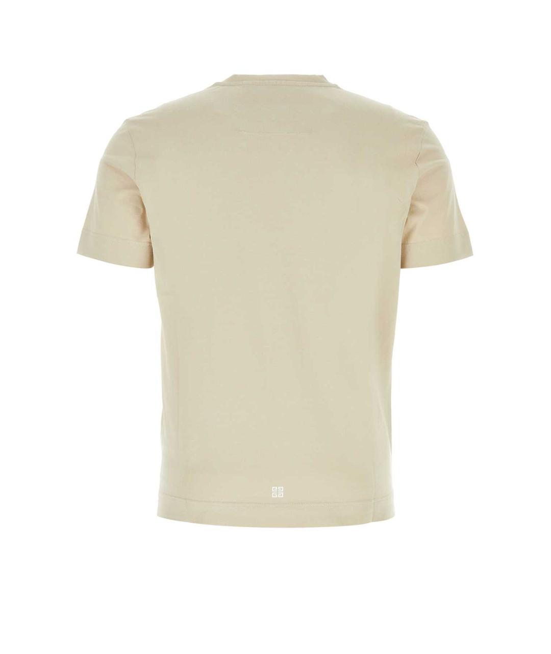 GIVENCHY Бежевая хлопковая футболка, фото 2