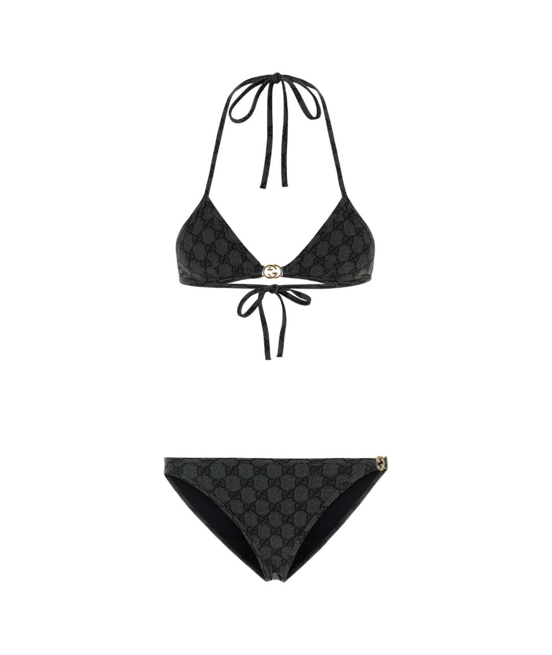GUCCI Черный полиэстеровый купальник, фото 1