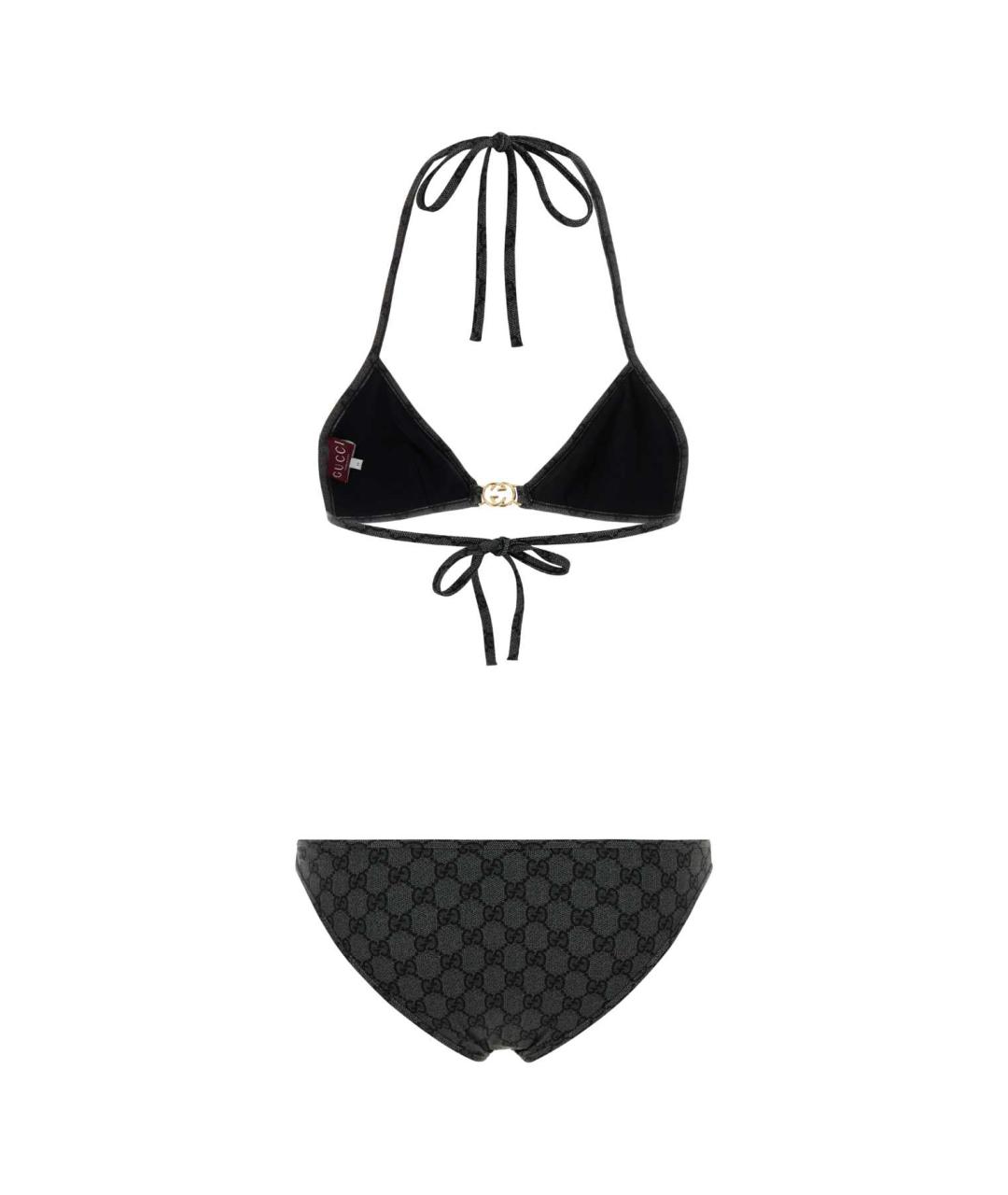 GUCCI Черный полиэстеровый купальник, фото 2