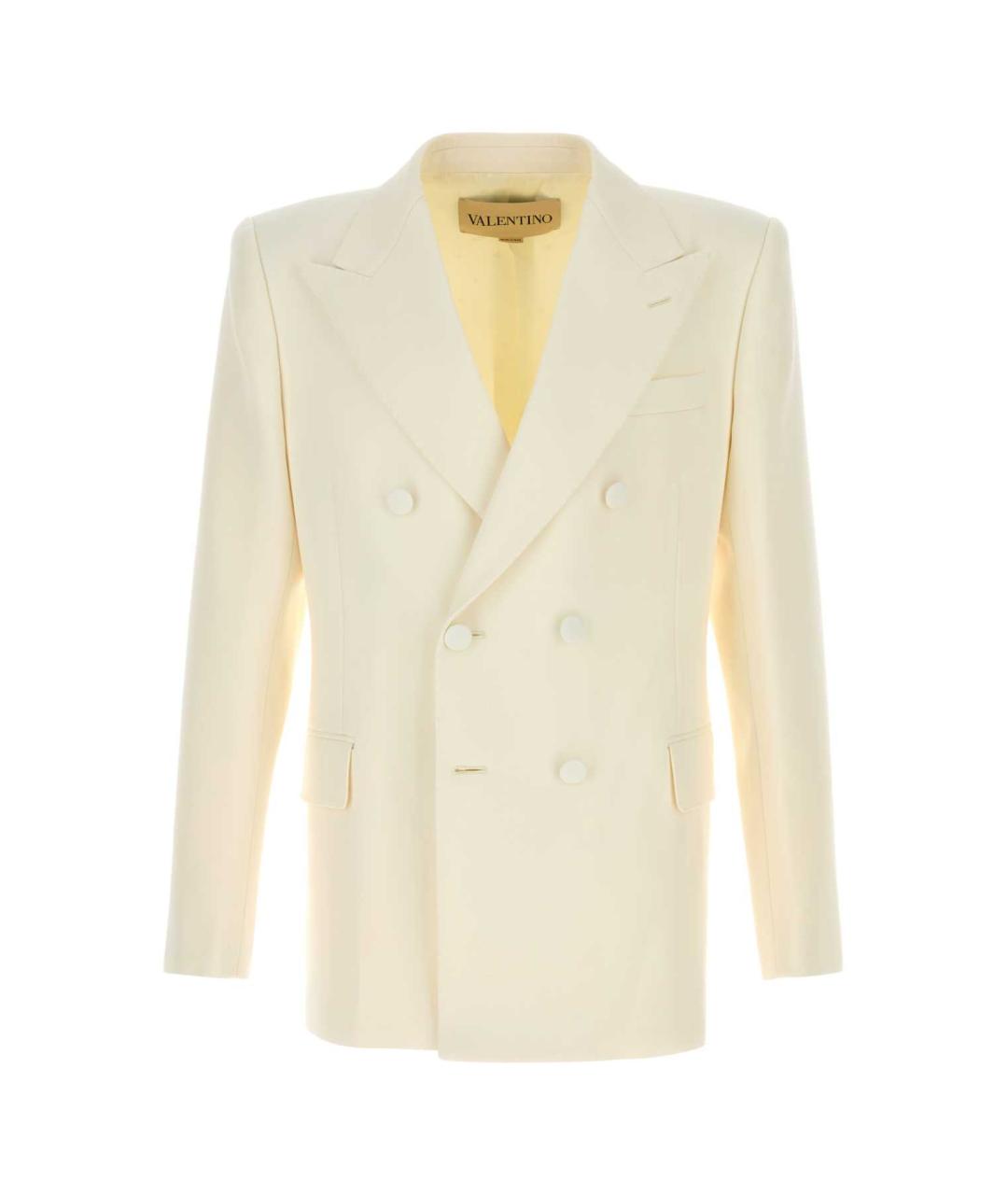 VALENTINO Бежевый шерстяной пиджак, фото 1