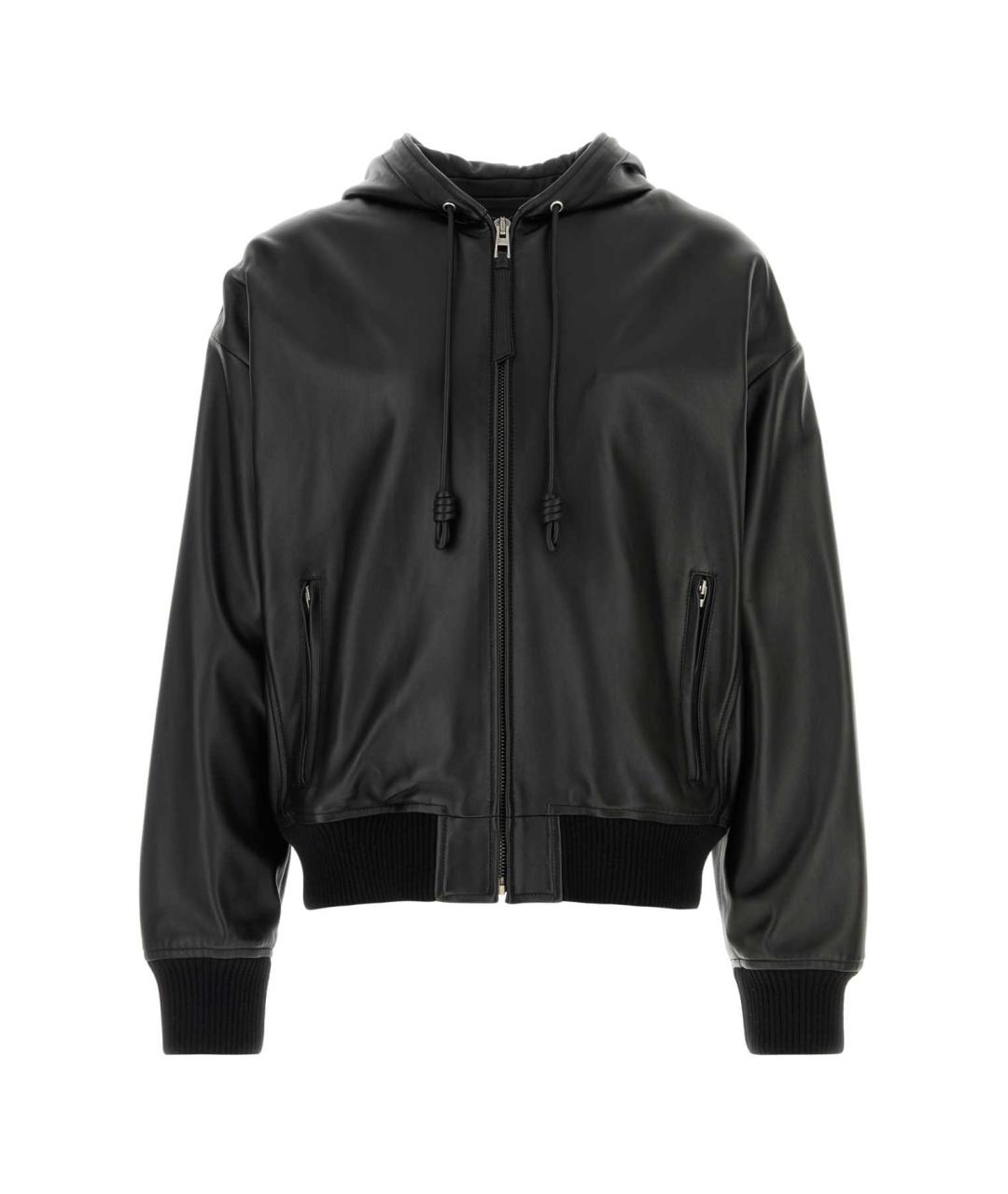 LOEWE Черная кожаная куртка, фото 1