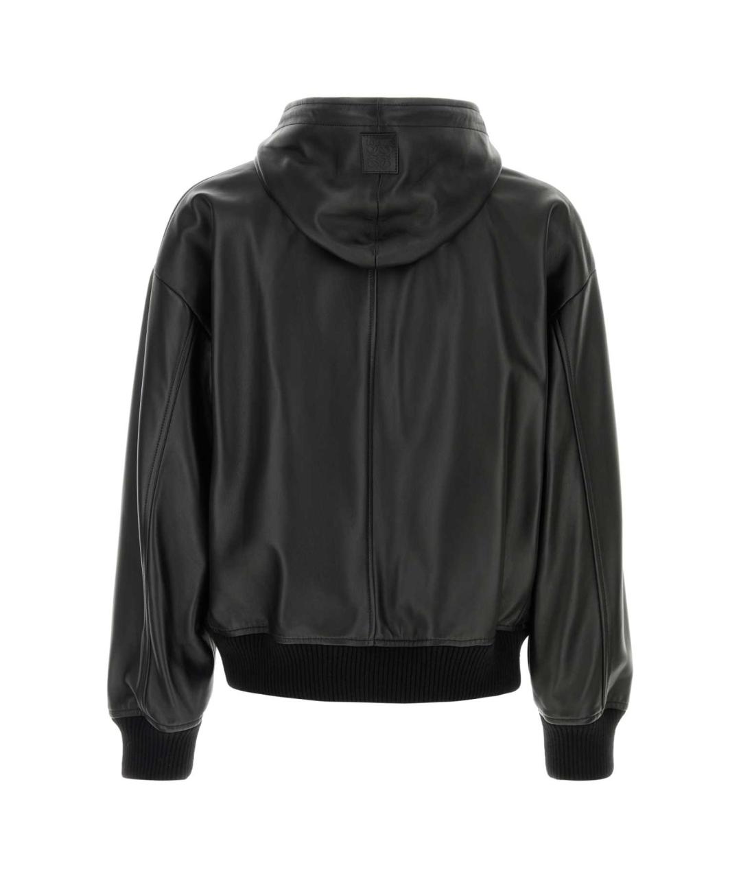 LOEWE Черная кожаная куртка, фото 2