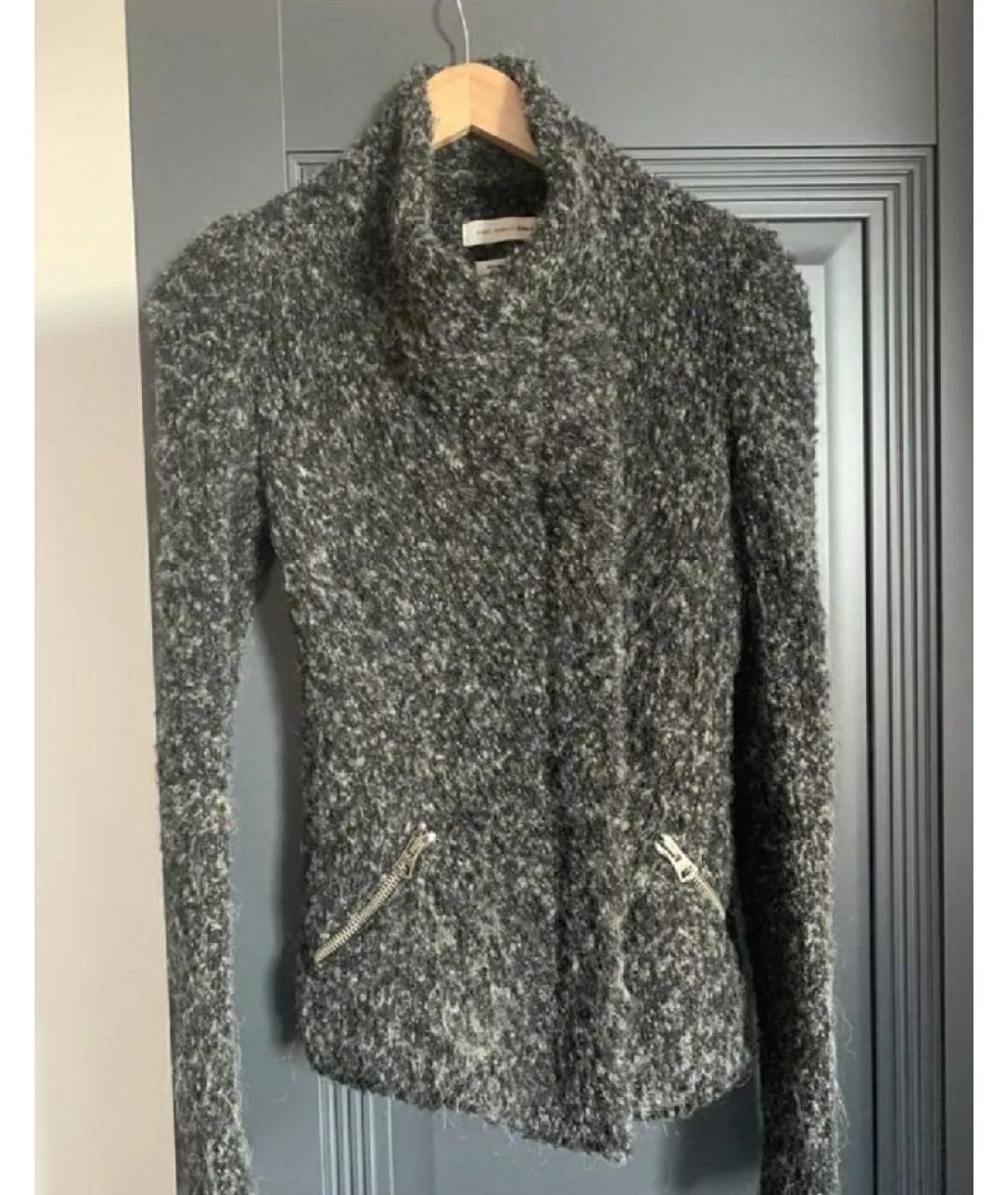 ISABEL MARANT Серая шерстяная куртка, фото 4