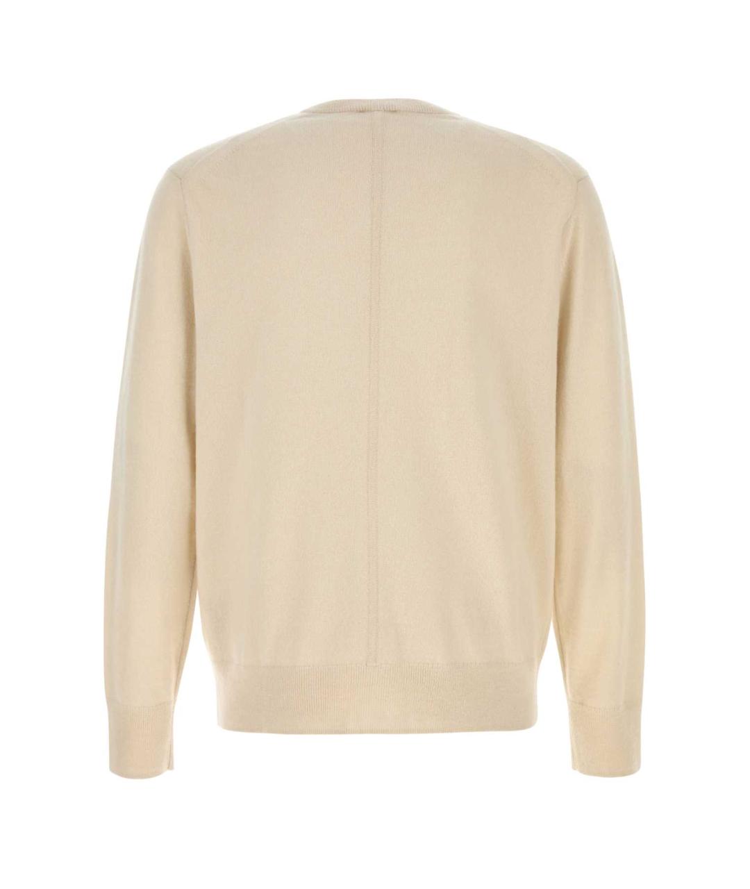 CALVIN KLEIN Бежевый кашемировый джемпер / свитер, фото 2