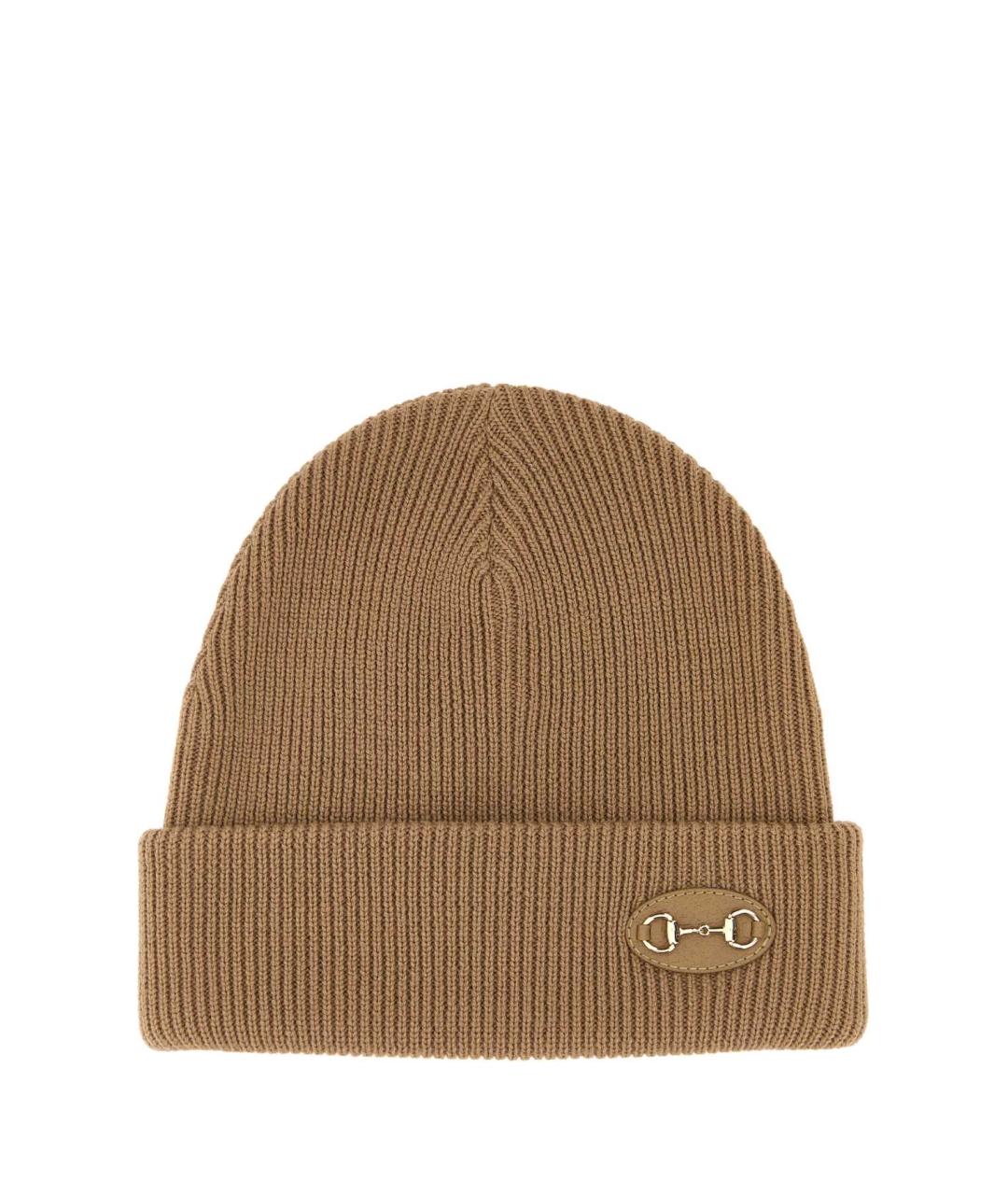 GUCCI Бежевая шерстяная шапка, фото 1